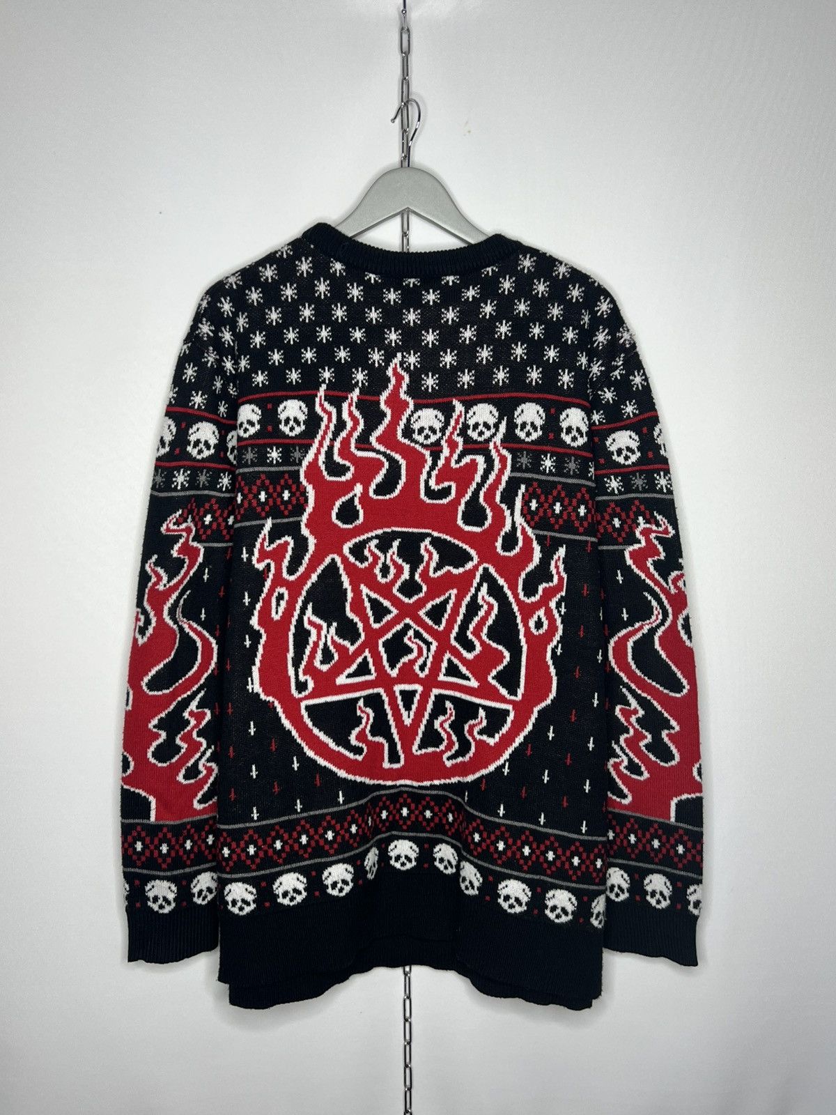 Killstar Killstar Satan Sculls Art Sweater Goth Style Streetwear Size US XXL / EU 58 / 5 - 8 Thumbnail