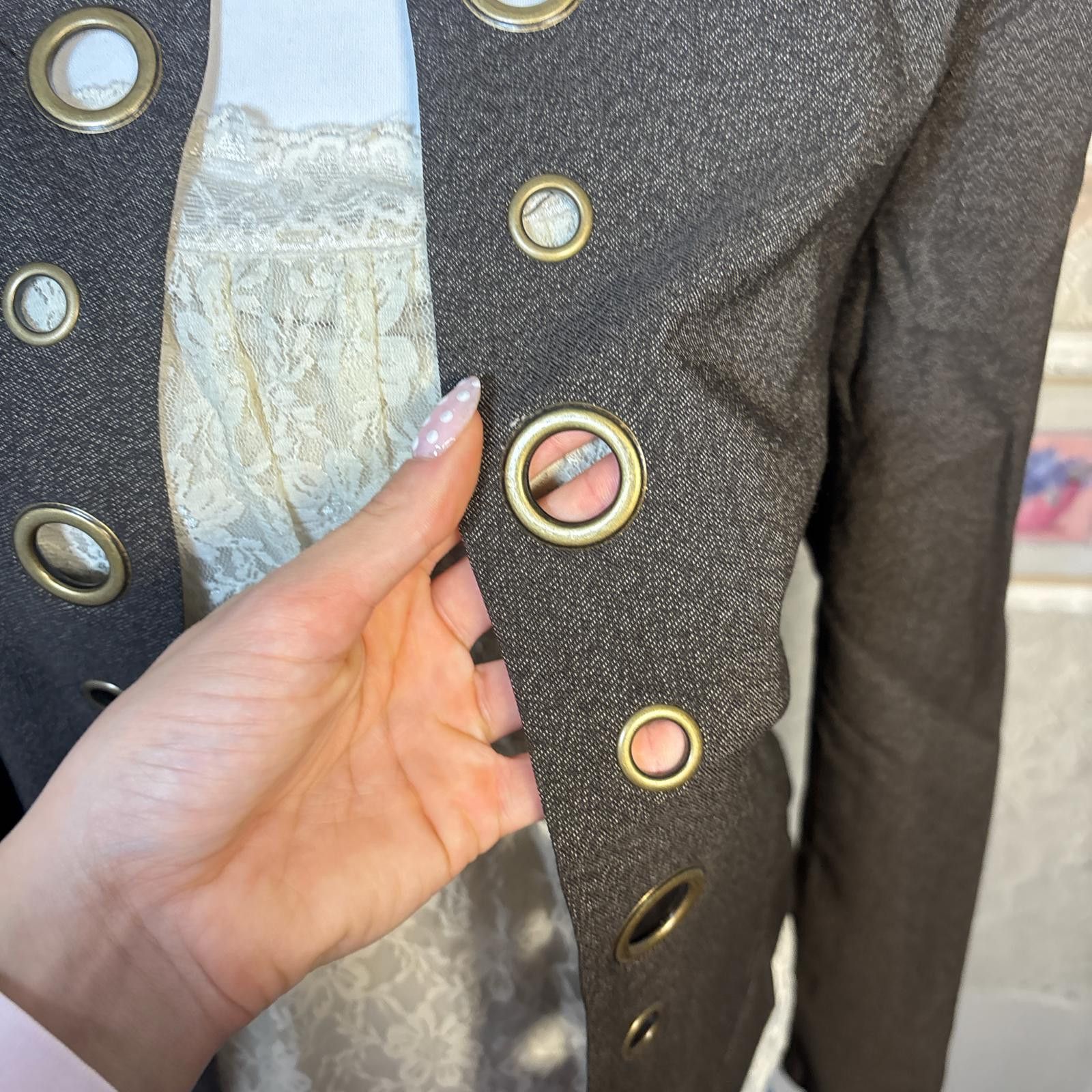 Cartoon Network vintage grommet blazer office siren jacket Size XL / US 12-14 / IT 48-50 - 4 Thumbnail