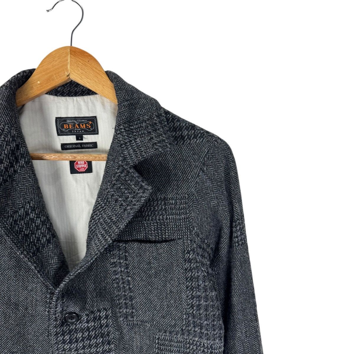 Beams Japan 🌟BEAMS WIND STOPPER HERRINGBONE BLAZER COAT Size US S / EU 44-46 / 1 - 4 Thumbnail