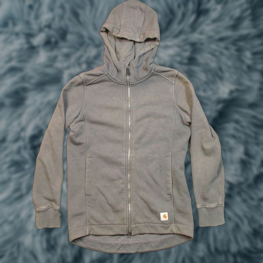 Carhartt Carhartt Hoodie Womens XS Gray Zip Up Rain Defender Hooded Womens Size XS / US 0-2 / IT 36-38 - 1 Thumbnail