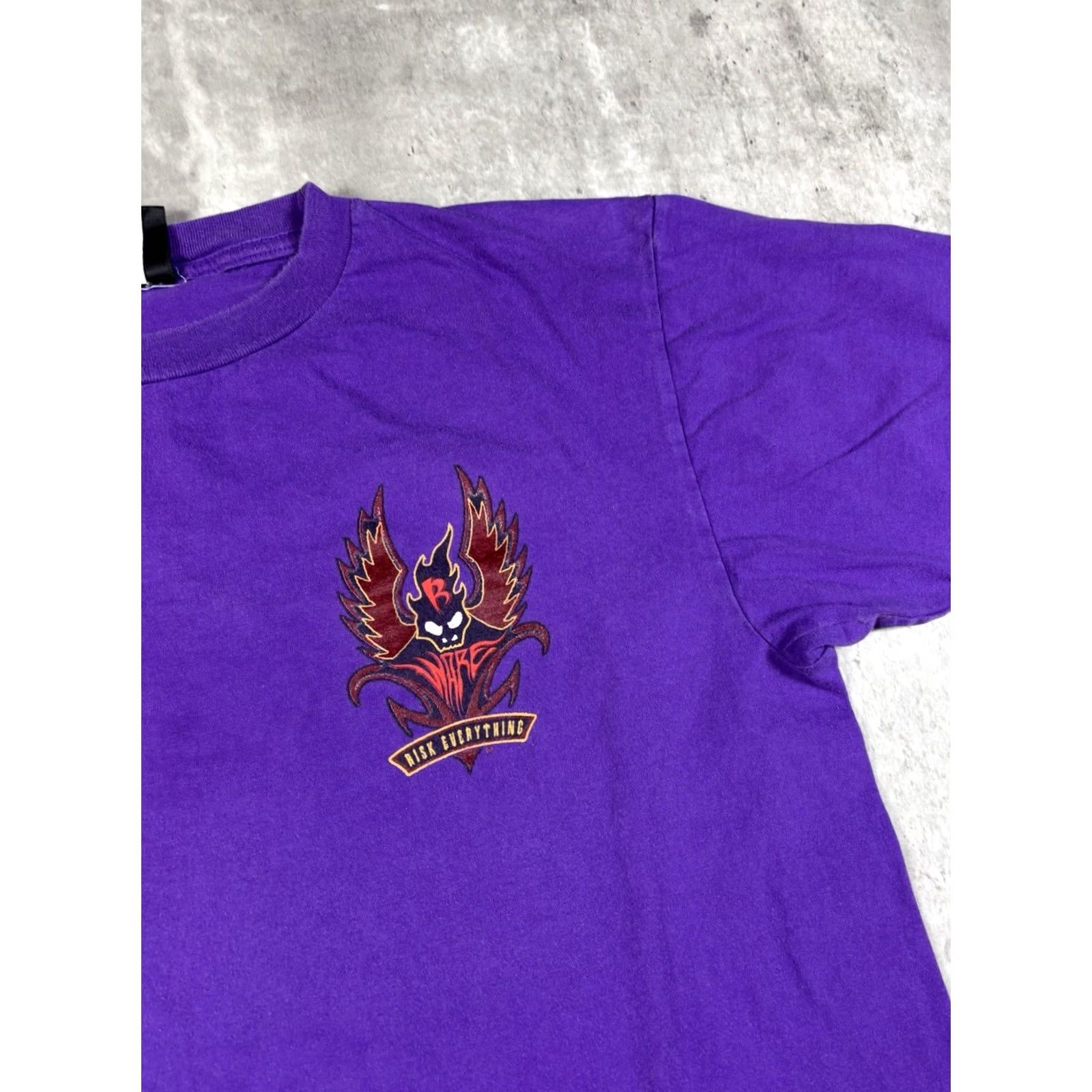 No Fear VINTAGE No Fear Shirt Mens L Purple 90s Risk Everything Bad The Bones size Size US L / EU 52-54 / 3 - 4 Thumbnail