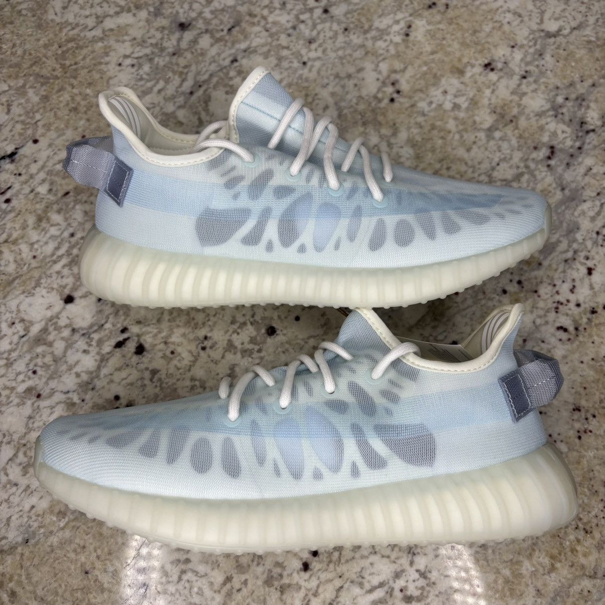 Adidas × Kanye West Size 9.5 Yeezy Boost 350 V2 Mono Ice Brand New With Box Size US 9.5 / EU 42-43 - 2 Thumbnail