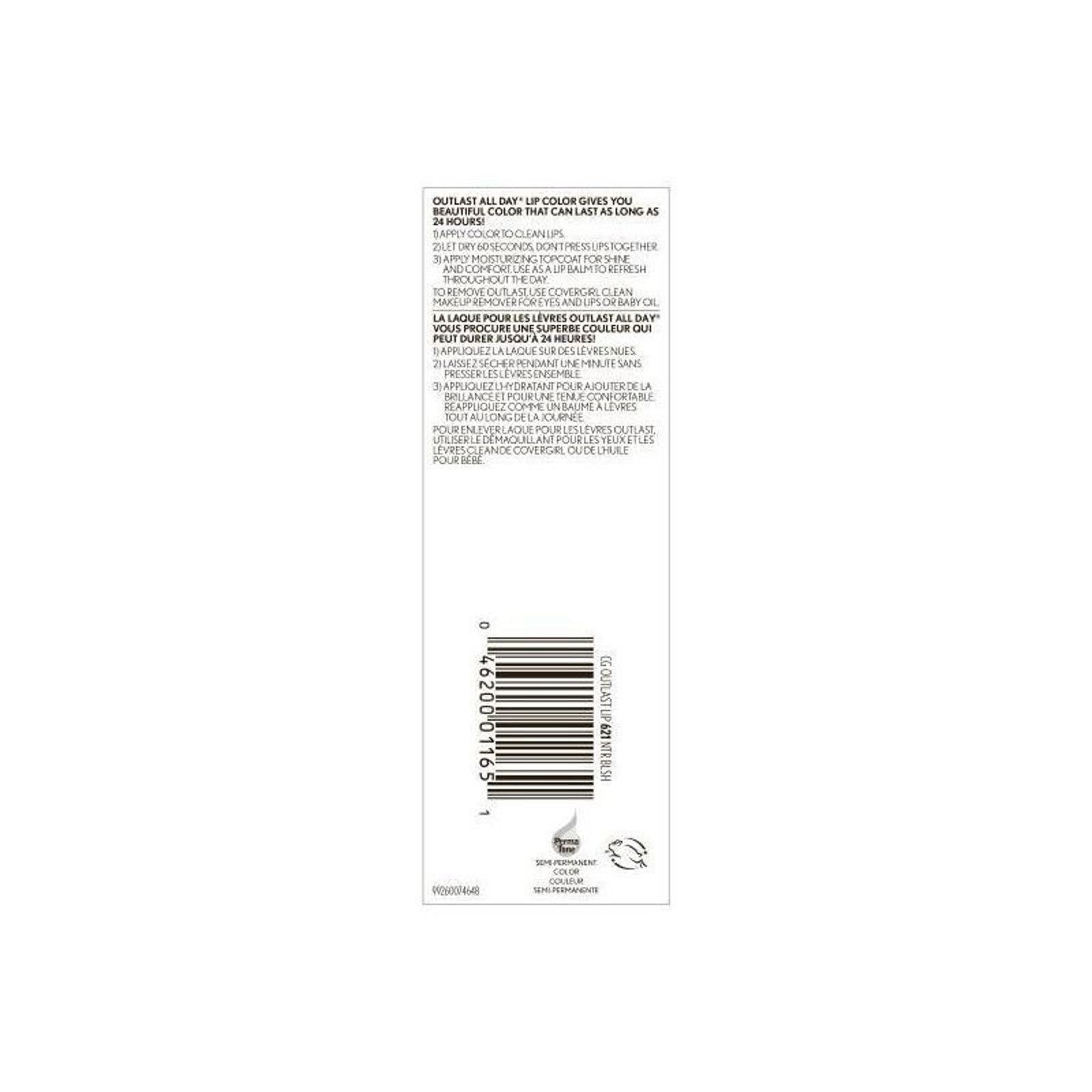 Other COVERGIRL Outlast All-Day Lip Color, 542 Brazen Raisin Size ONE SIZE - 3 Thumbnail