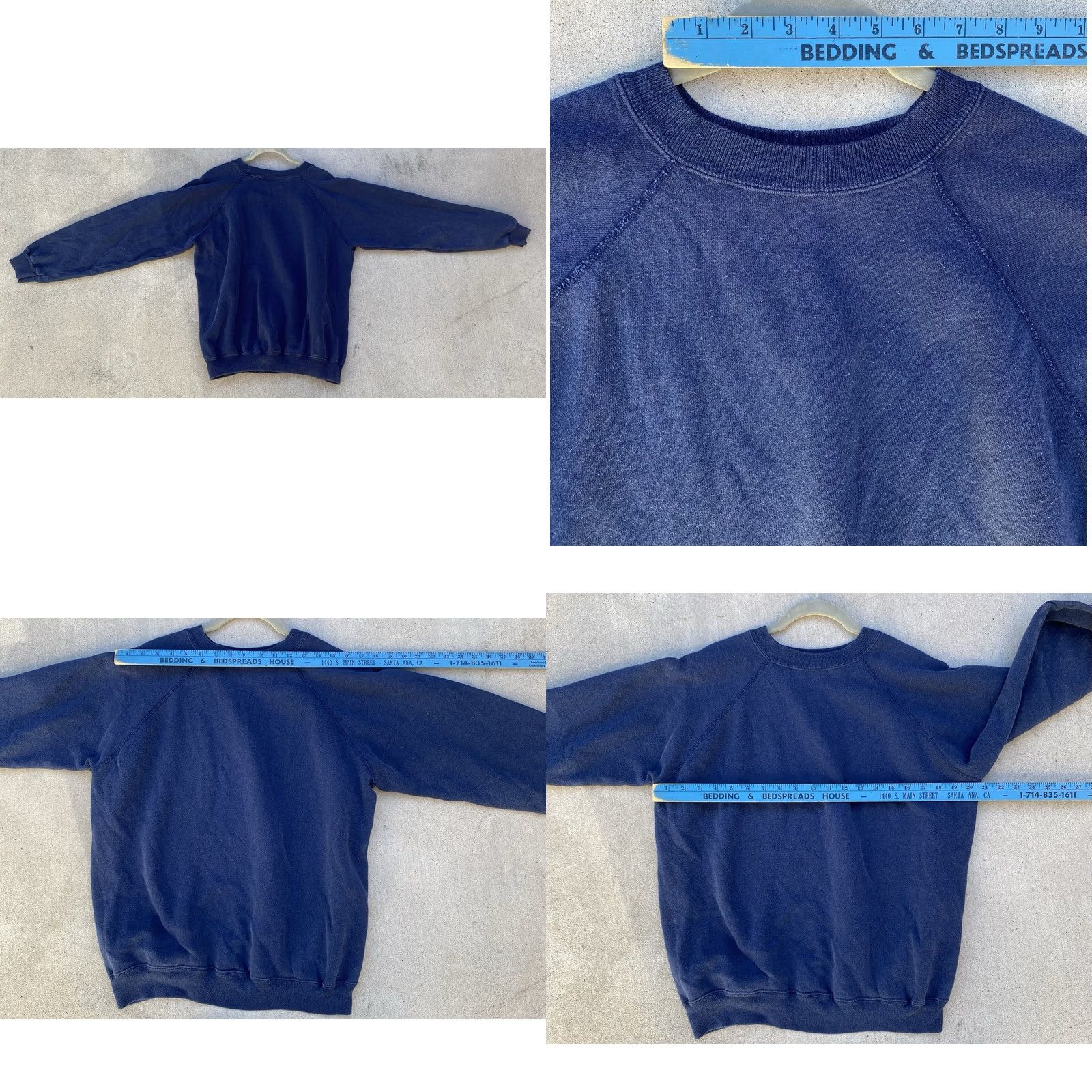 Hanes VINTAGE Hanes Sweatshirt Raglan Blue XL Men Pullover Raglan Sweatshirt Jumper Pullover Size US XL / EU 56 / 4 - 10 Thumbnail