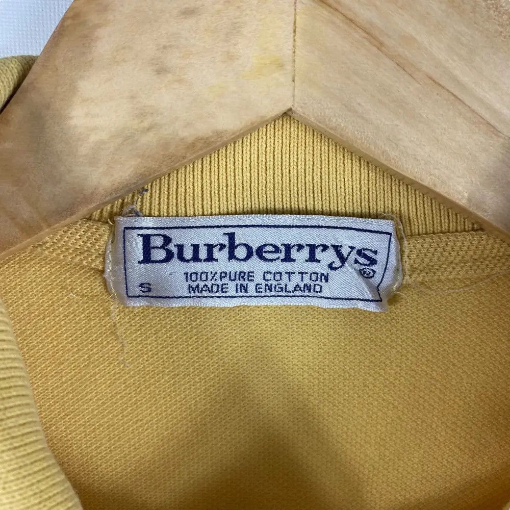 Burberry Vintage 90's BURBERRYS Made In England Small Logo Polo Shirt Size US S / EU 44-46 / 1 - 5 Thumbnail
