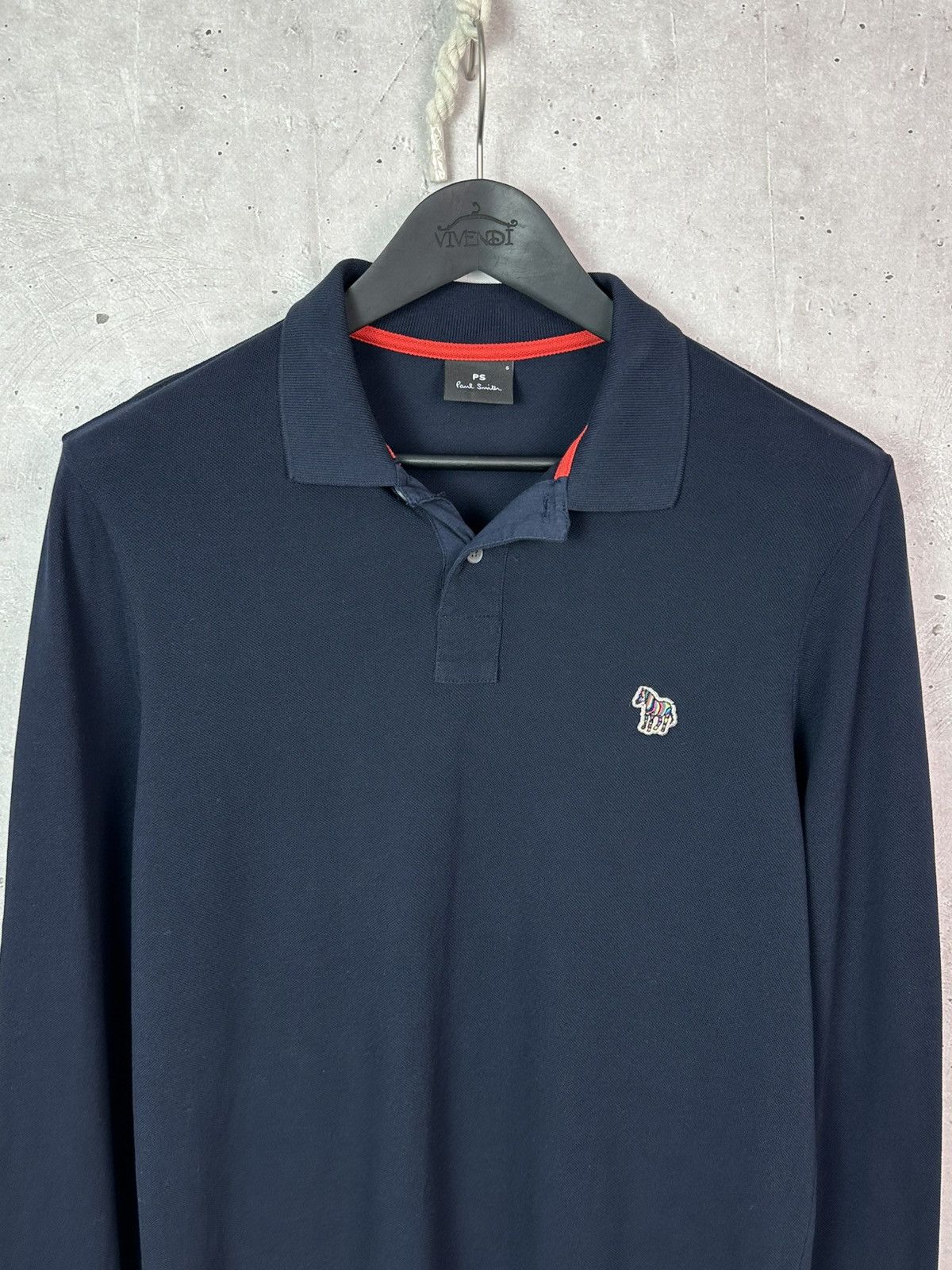 Paul Smith Paul Smith Navy Organic Cotton Men’s Polo Long Sleeve Jumper Size US S / EU 44-46 / 1 - 2 Thumbnail