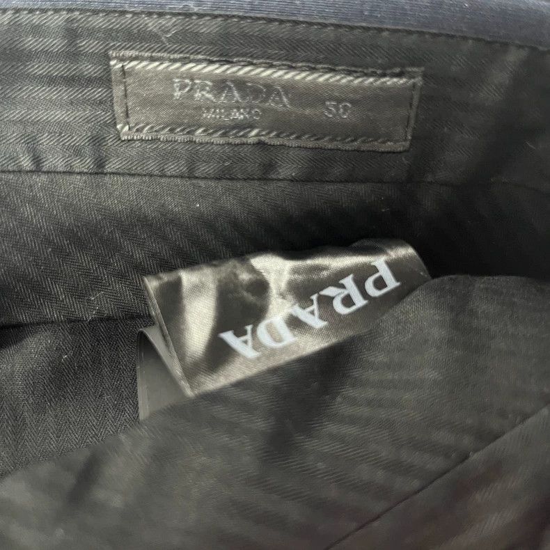 Prada Prada Waistband design logo pattern logo casual trousers 25 Size US 34 / EU 50 - 3 Thumbnail