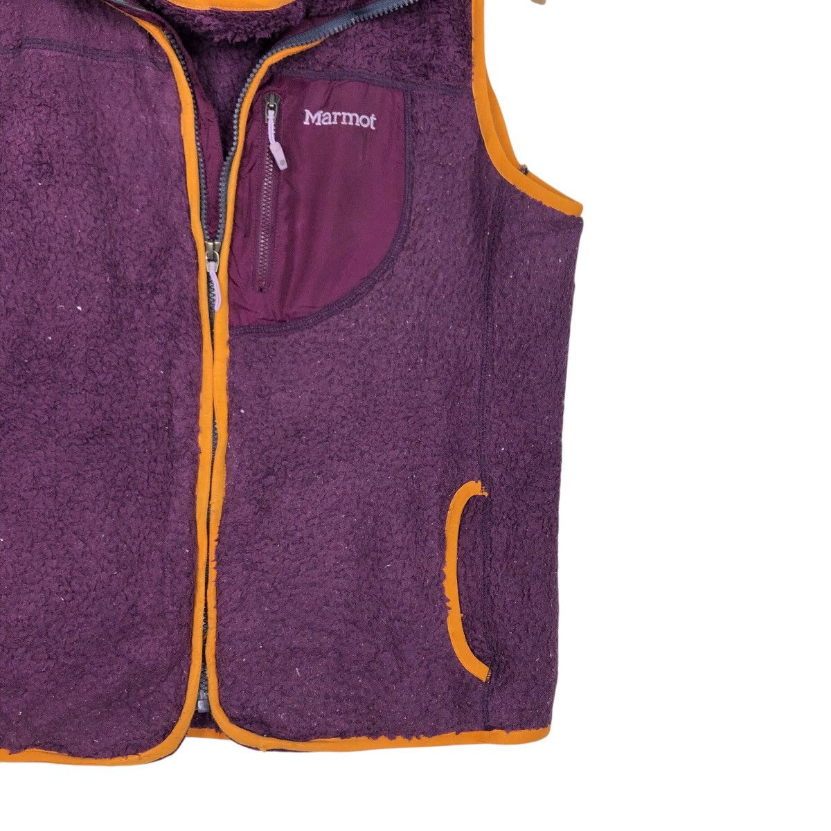 Japanese Brand × Vintage 📌Rich Purple Vintage Dip Pile Sherpa Vest Jacket Marmot Size US L / EU 52-54 / 3 - 6 Thumbnail