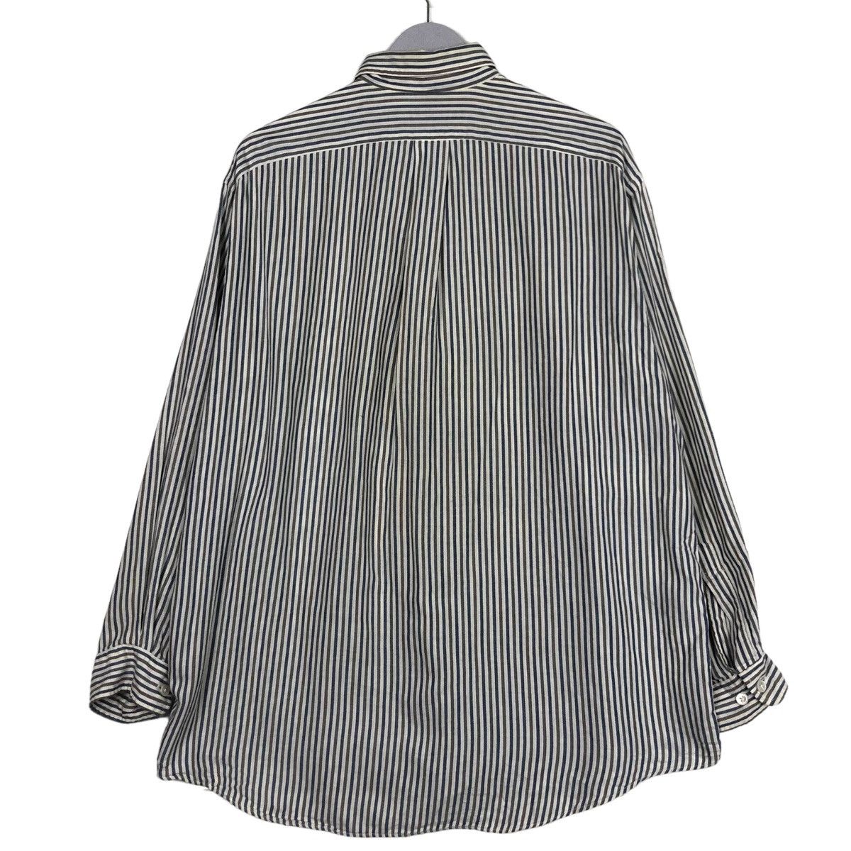 Issey Miyake × Japanese Brand × Vintage 💥ISSEY MIYAKE IM DENIM STRIPE BUTTON SHIRT Size US L / EU 52-54 / 3 - 7 Thumbnail