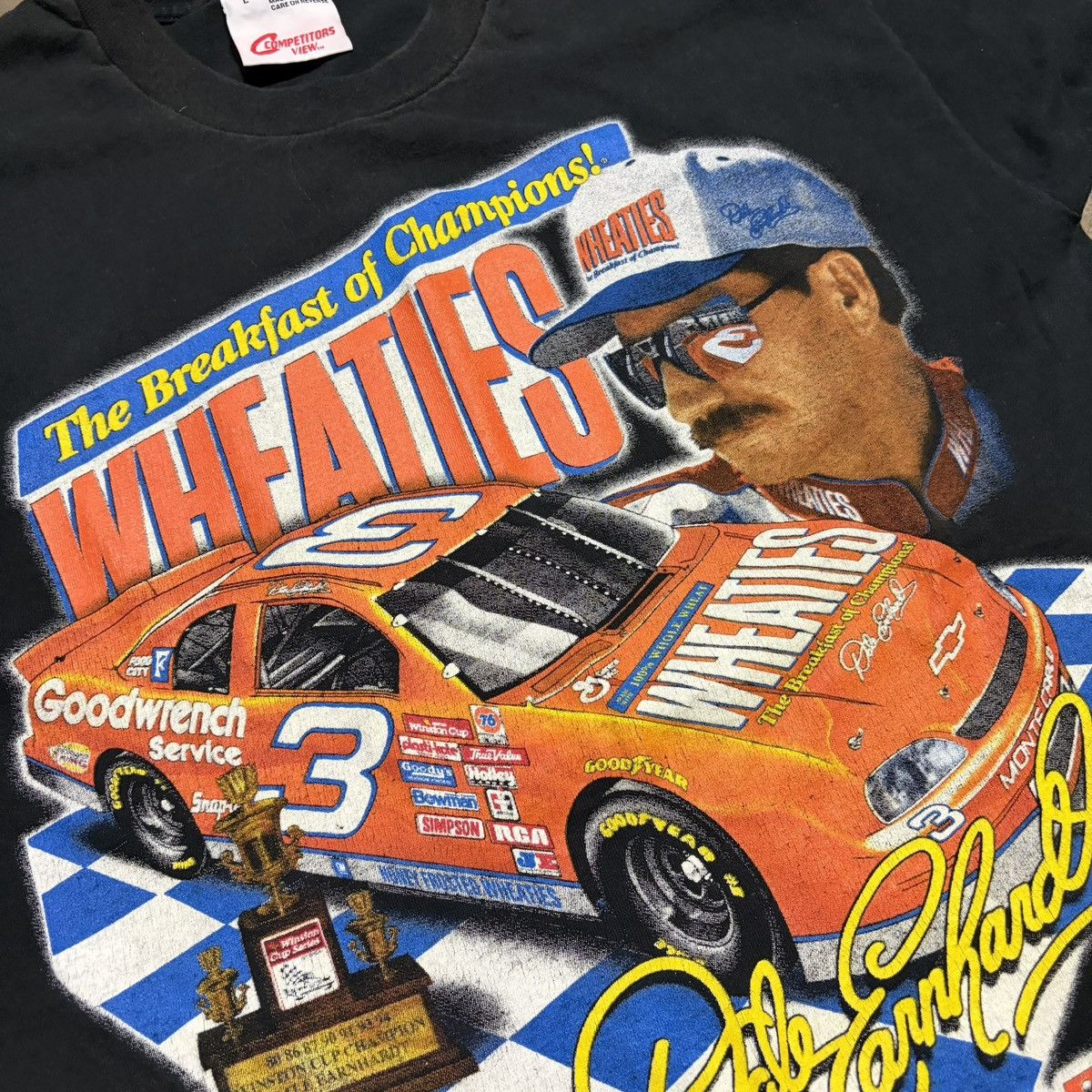 NASCAR Vintage Dale Earnhardt NASCAR T shirt Wheaties Racing 90s Size US L / EU 52-54 / 3 - 4 Thumbnail