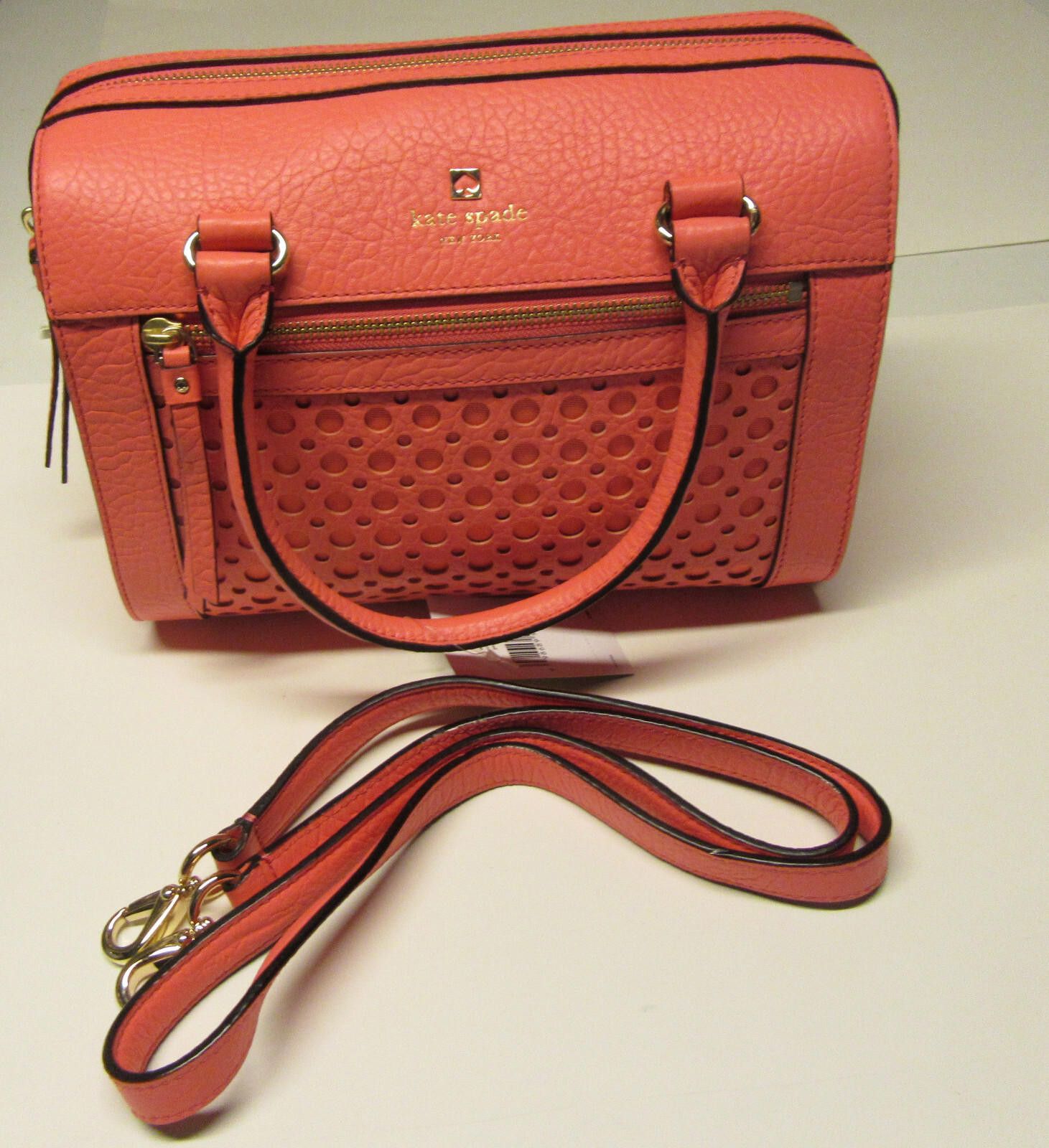 Designer Kate Spade Perri Lane Delaney Bubbles Leather Satchel Size ONE SIZE - 8 Thumbnail