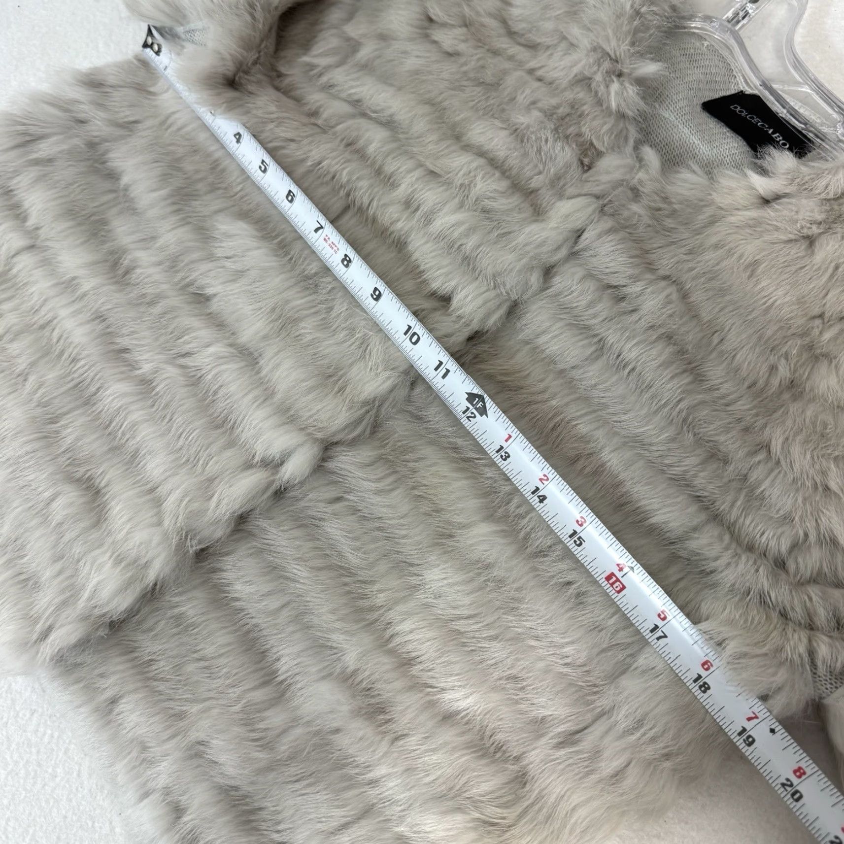 Vintage VINTAGE DolceCabo Fur Jacket Cardigan Top Rabbit Gray Soft Size S Womens Coat Size S / US 4 / IT 40 - 3 Thumbnail