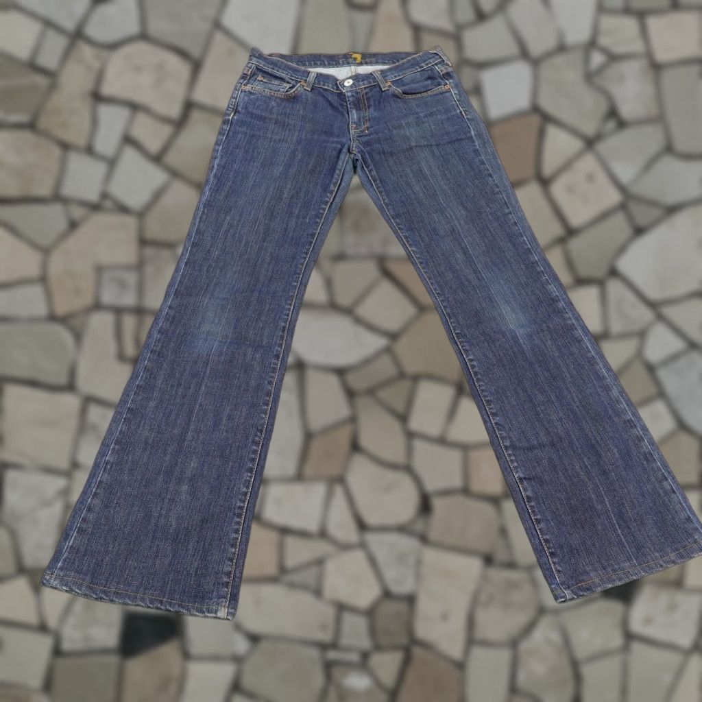 7 For All Mankind VINTAGE 7 For All Mankind Women’s Jeans Bootcut Low Rise Flare 29 Blue Denim Y2K Size 29" - 1 Thumbnail