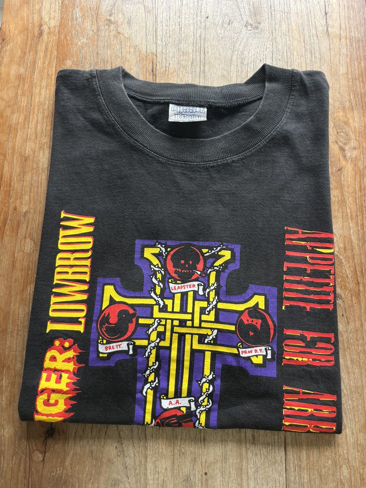 Band Tees × Vintage Vintage DANGER : LOWBROW APPETITE FOR ARRIBA ! 90’s tshirt Size US XXL / EU 58 / 5 - 1 Thumbnail