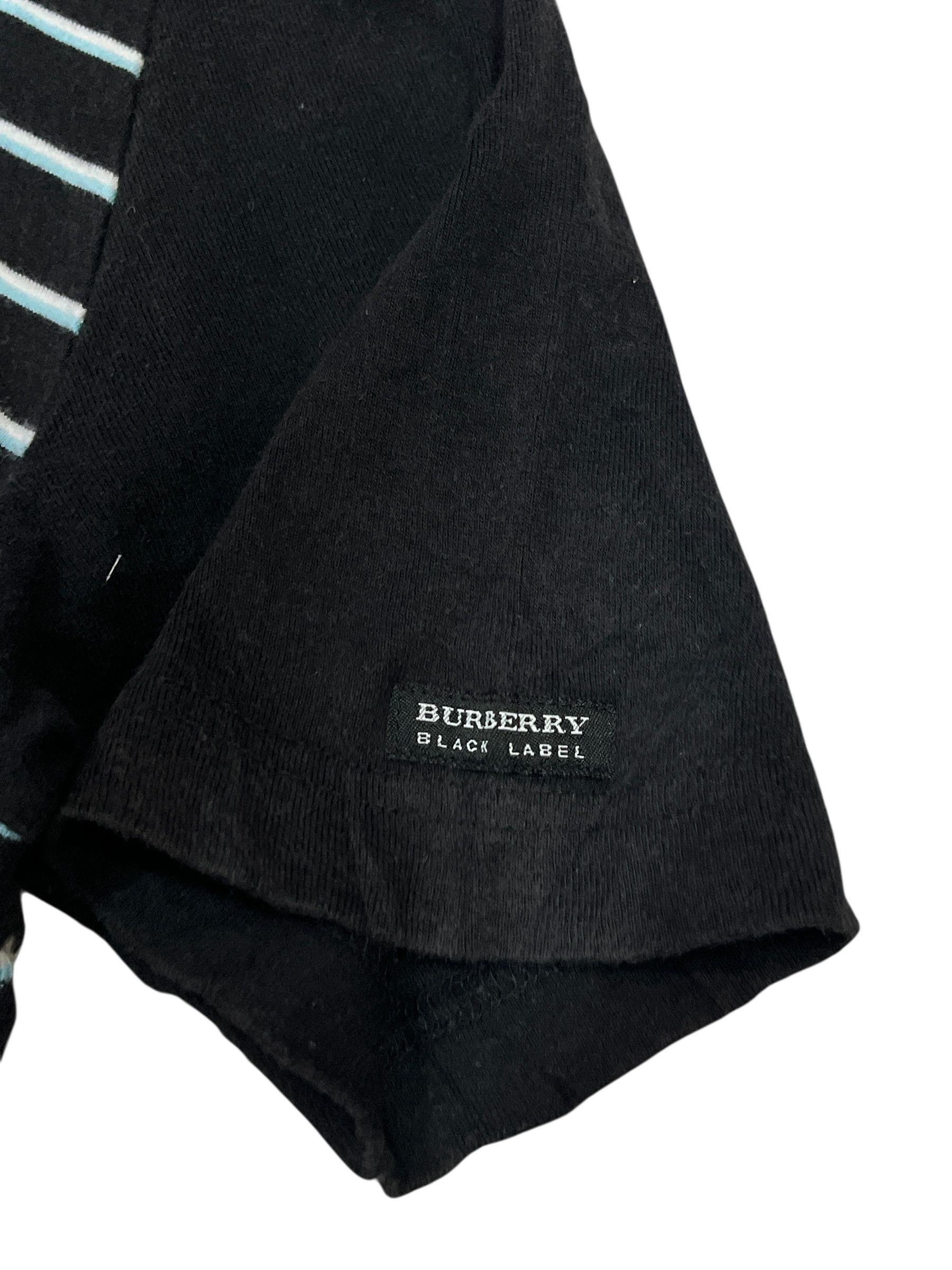 Burberry Burberry Black Label Stripes Collared Tshirt Made in Japan Size M / US 6-8 / IT 42-44 - 8 Thumbnail