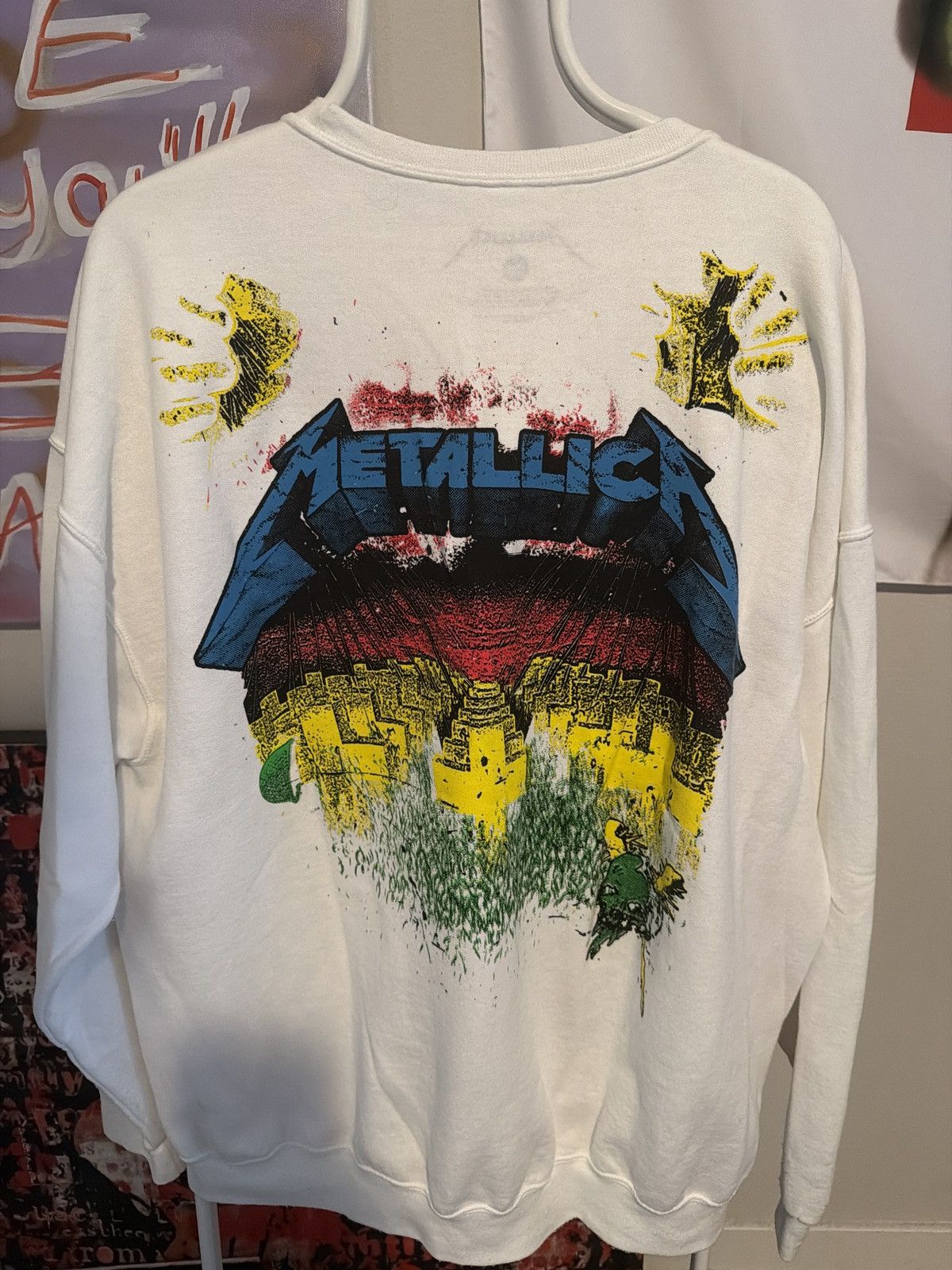 Metallica Metallica Crewneck Size US XL / EU 56 / 4 - 2 Thumbnail