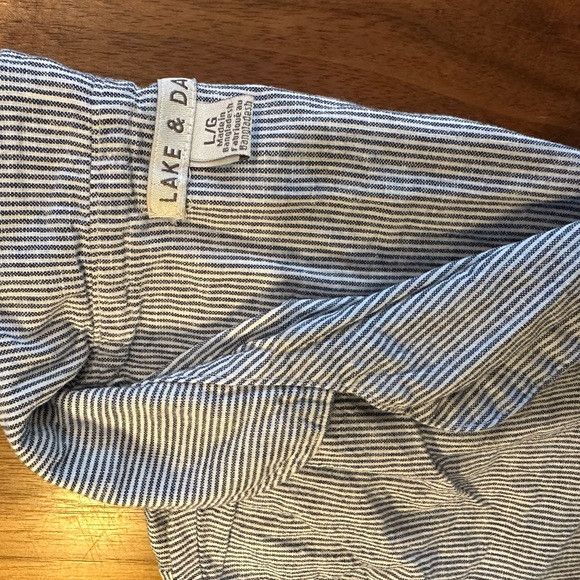 Other Women's Blue Striped Pajama Set Size L / US 10 / IT 46 - 4 Thumbnail