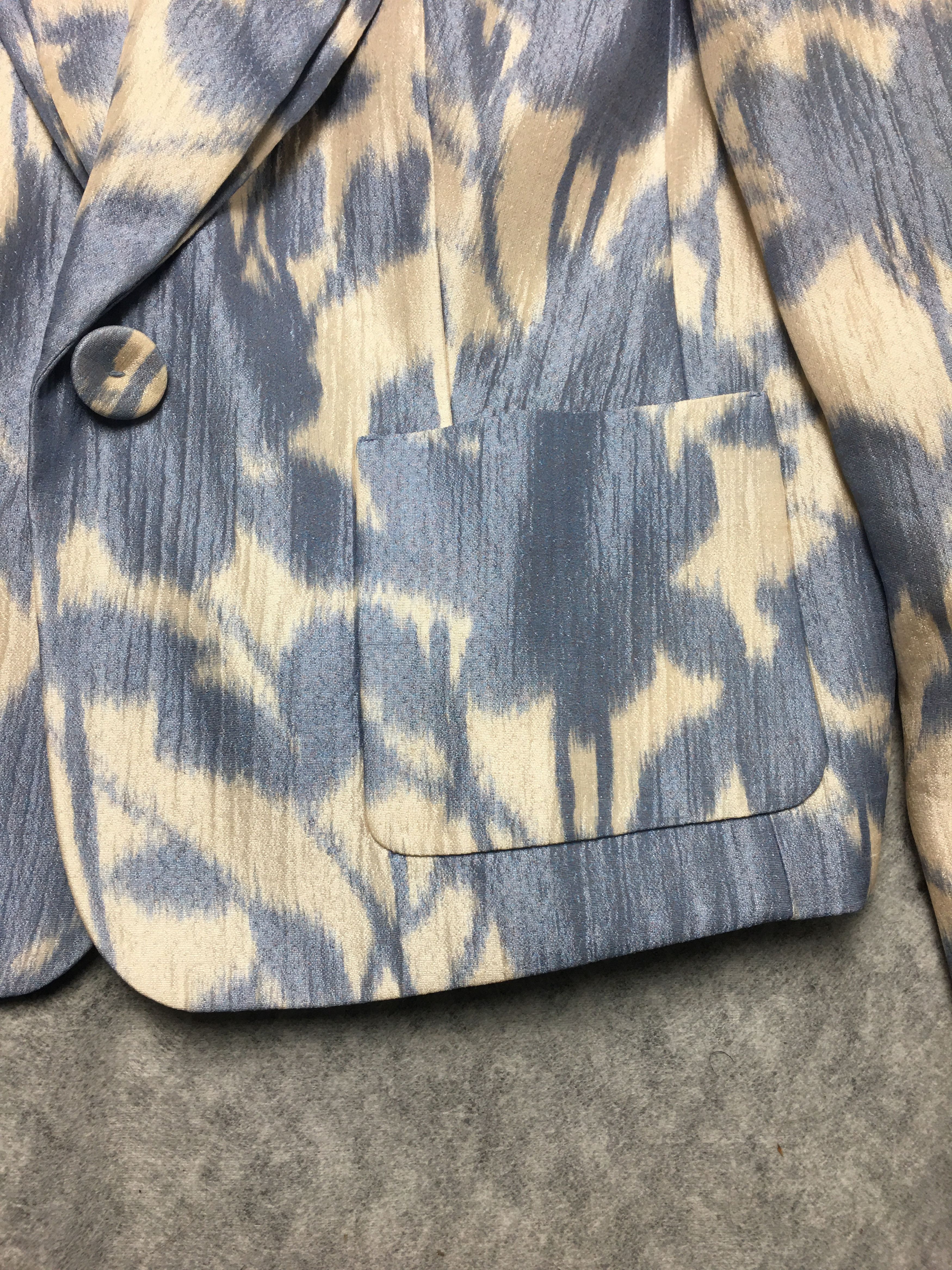 Escada ESCADA Silk Cotton Floral Print Blazer Jacket EU 42 Size L / US 10 / IT 46 - 10 Thumbnail