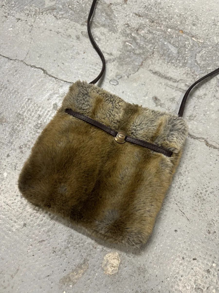 Just Cavalli 2000s Cavalli Faux Fur Beige Effect Shoulder Bag Size ONE SIZE - 4 Thumbnail