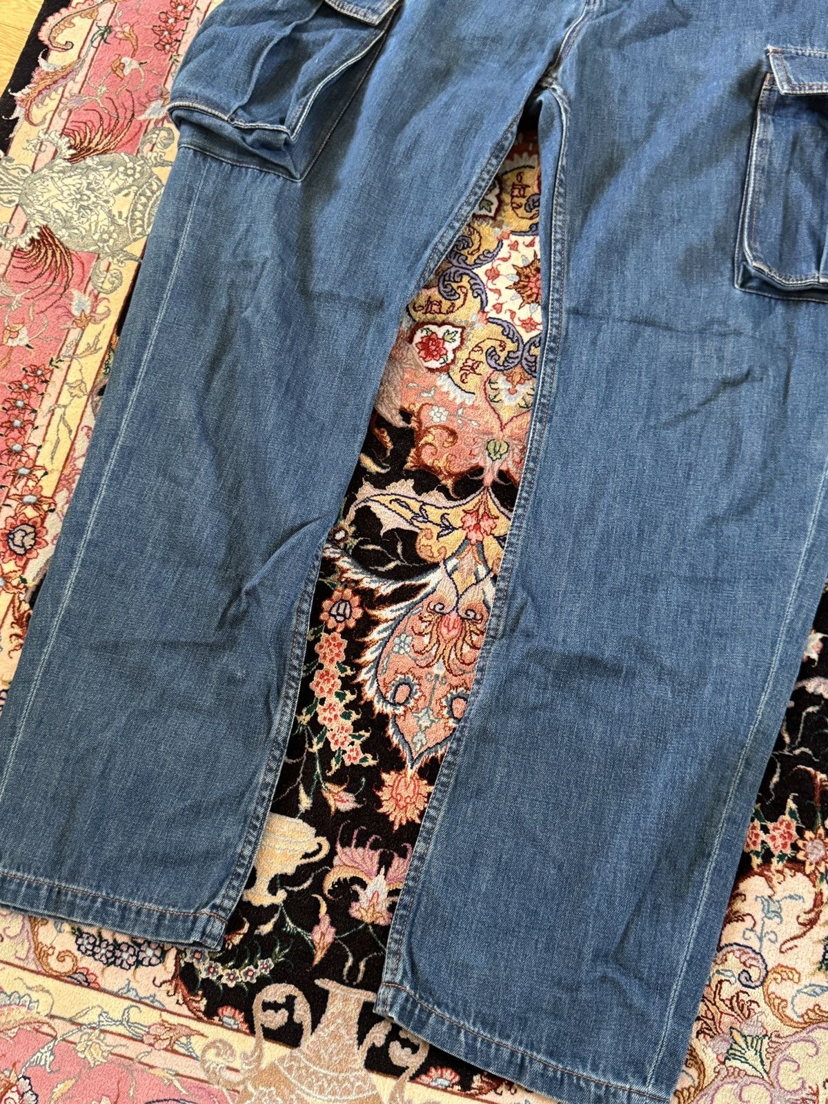 Acne Studios Acne Studios Bla Konst Denim Cargo Pants Size US 33 - 7 Thumbnail