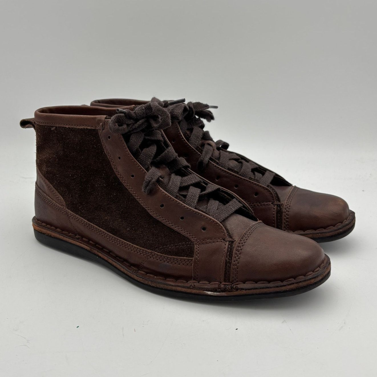 John Varvatos John Varvatos Cap Toe Chukka Boots Men's 8 Leather Suede Size US 8 / EU 41 - 1 Thumbnail