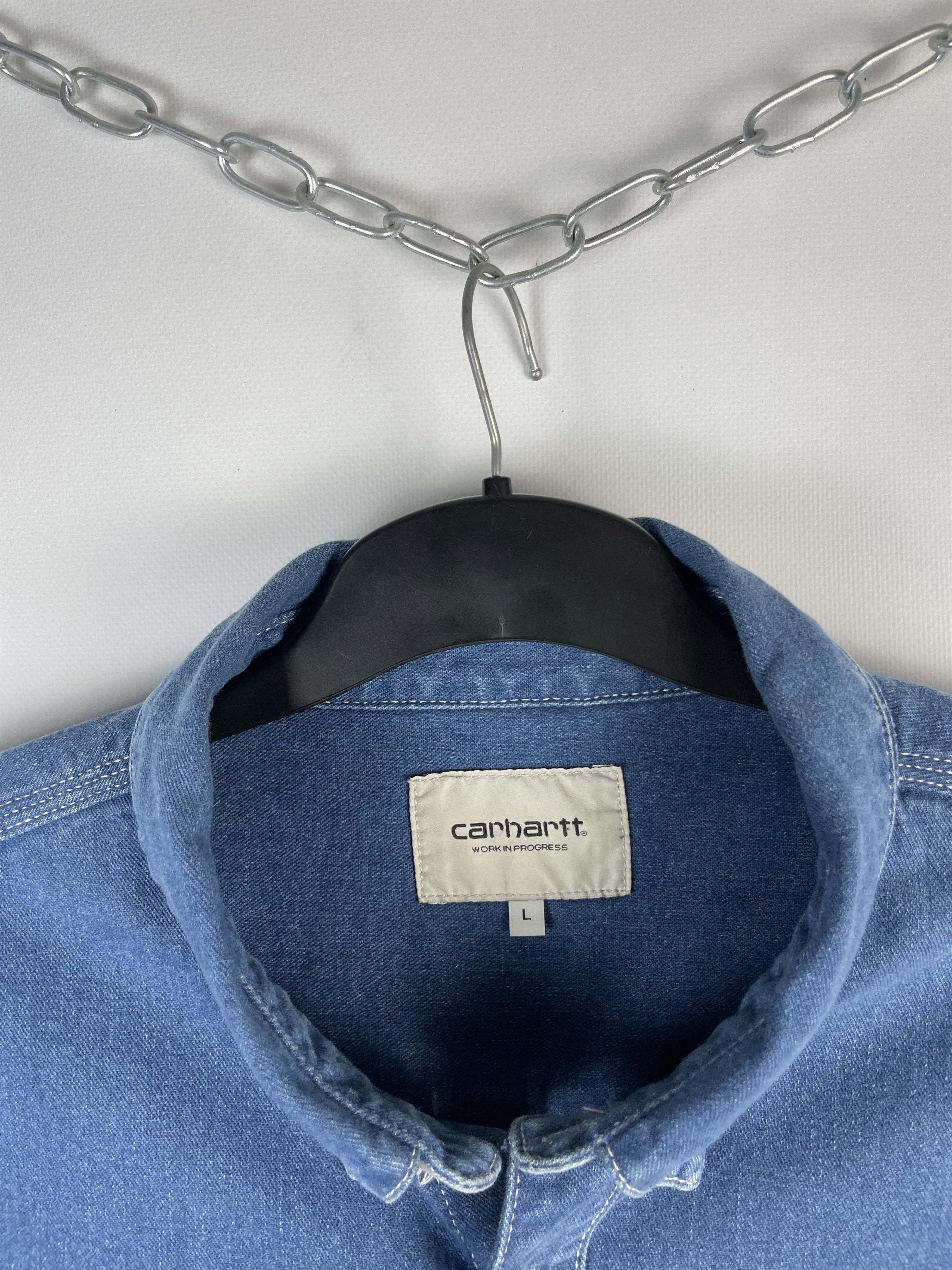 Carhartt Wip Carhartt Mens Denim Shirt Size US L / EU 52-54 / 3 - 5 Thumbnail