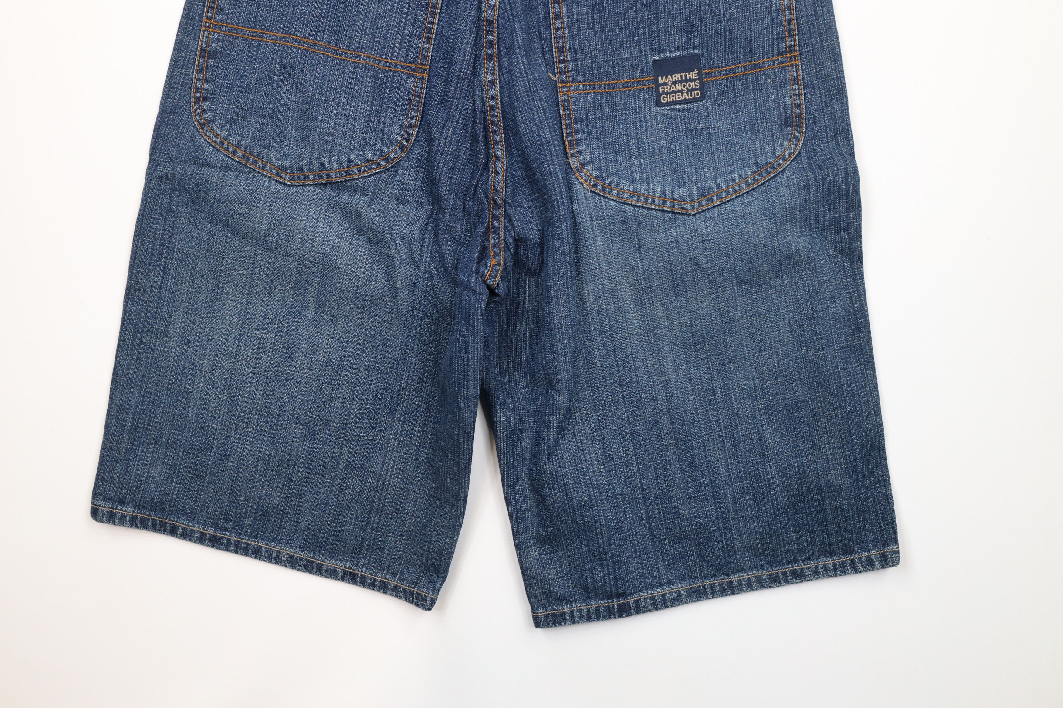 Marithe + Francois Girbaud × Vintage NOS Vintage 90s Marithe Francois Girbaud Denim Jean Shorts Size US 32 / EU 48 - 10 Thumbnail