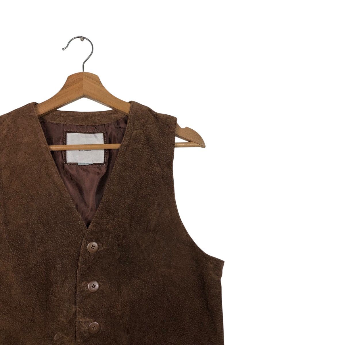 Japanese Brand 📌Vintage Utility Biker Vest Genuine Leather Red Skins Size US M / EU 48-50 / 2 - 8 Thumbnail