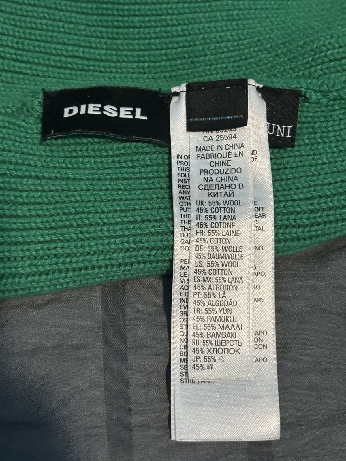 Diesel DIESEL “Only The Brave” Green Beanie 🧑🏾‍🎤 Size ONE SIZE - 11 Thumbnail