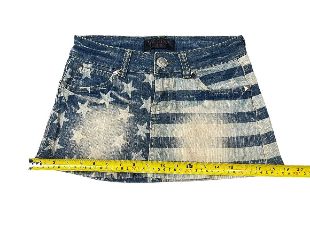 LIZ LISA Vintage Liz Lisa Stripe Star Punk Mini Skirt Streetwear Size 28" / US 6 / IT 42 - 10 Thumbnail