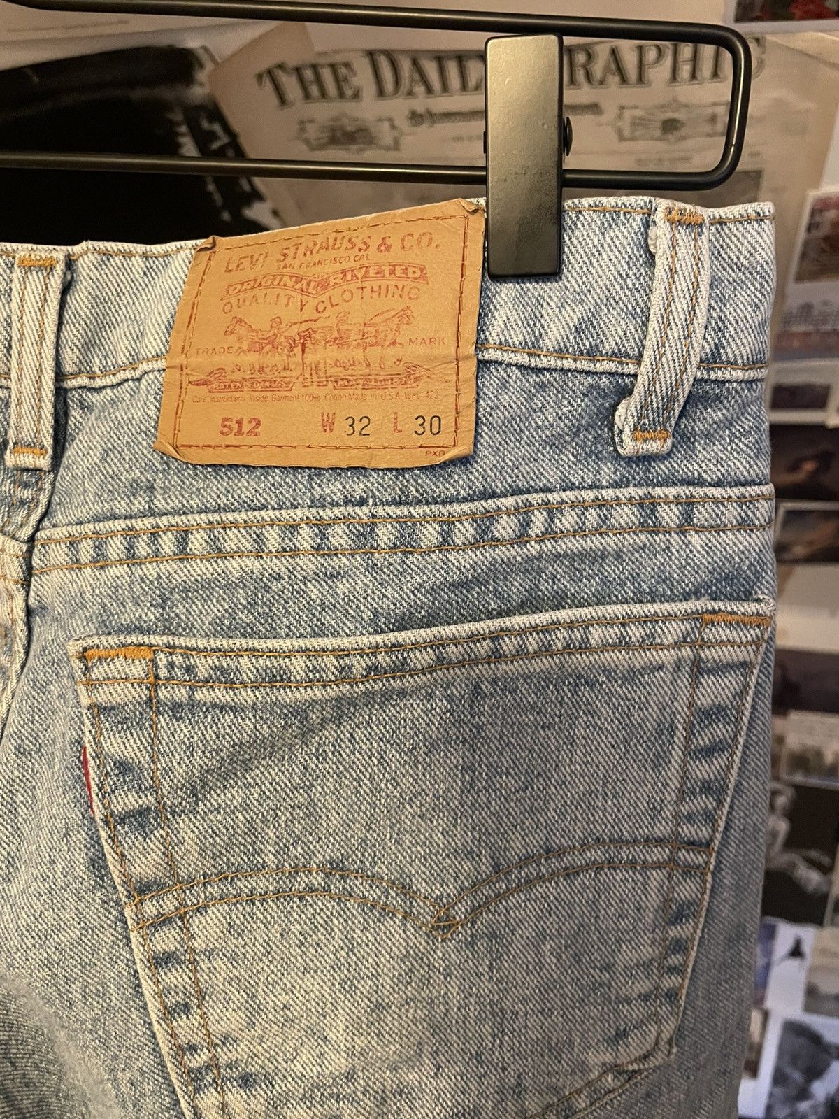 Levi's Vintage Clothing Vintage Levi’s 512 light stone wash Size US 32 / EU 48 - 4 Thumbnail