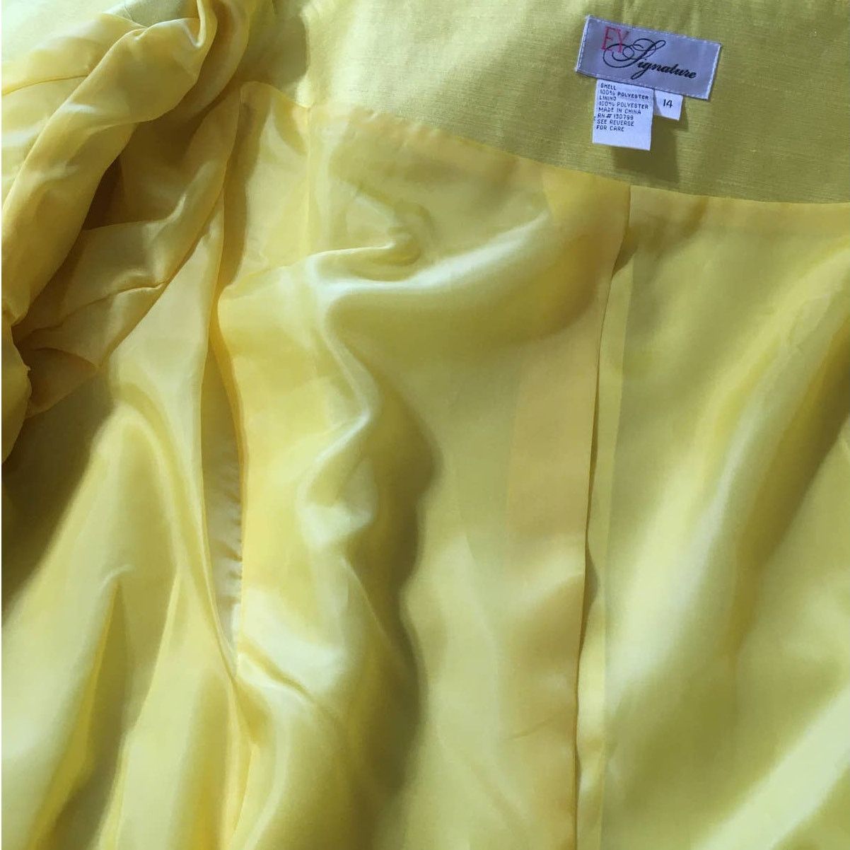 Other E Y Signature Especially Yours 14 Women’s Yellow Skirt Suit Size XL / US 12-14 / IT 48-50 - 9 Thumbnail