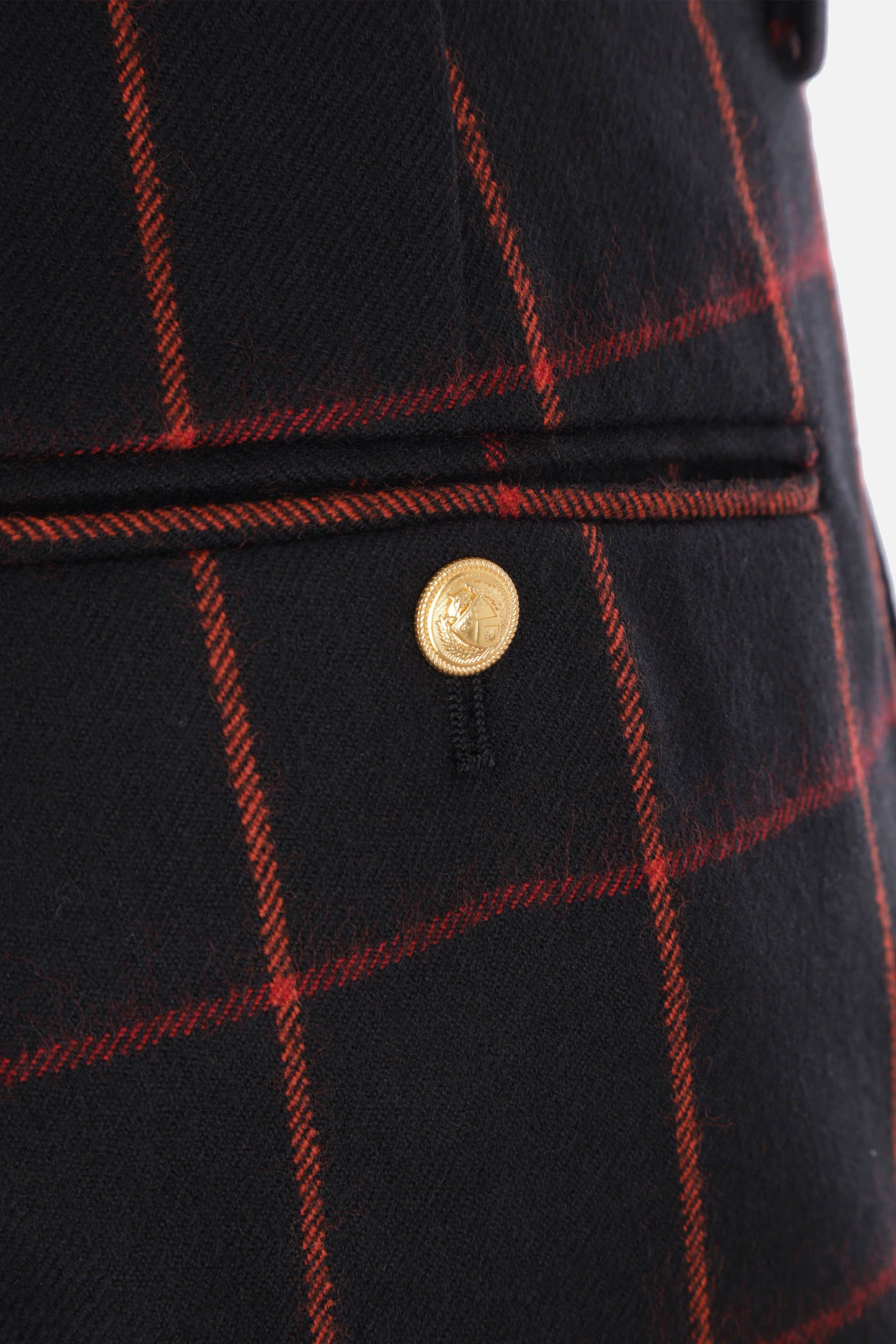 Gucci o1mt1gz0725 Check Wool Trouser in Black Size US 32 / EU 48 - 4 Thumbnail