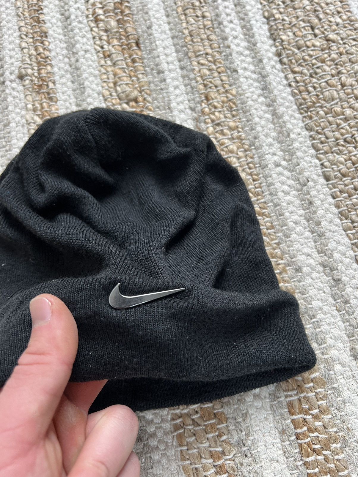 Nike × Nike ACG × Vintage Nike metallic swoosh beanie Size ONE SIZE - 2 Thumbnail