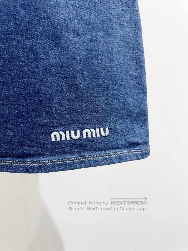 Miu Miu Miu Miu 36 Spring and summer denim dress Size S / US 4 / IT 40 - 3 Thumbnail