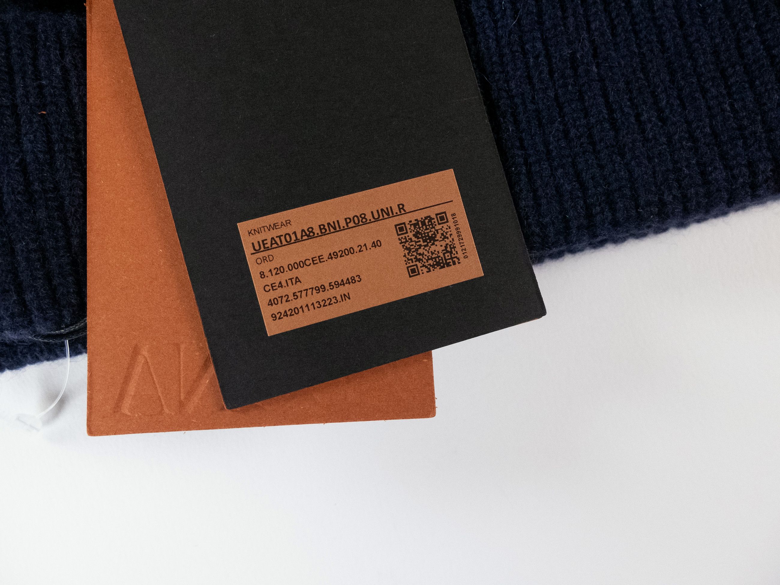Ermenegildo Zegna ZEGNA navy blue Oasi cashmere beanie hat One Size Size ONE SIZE - 3 Thumbnail