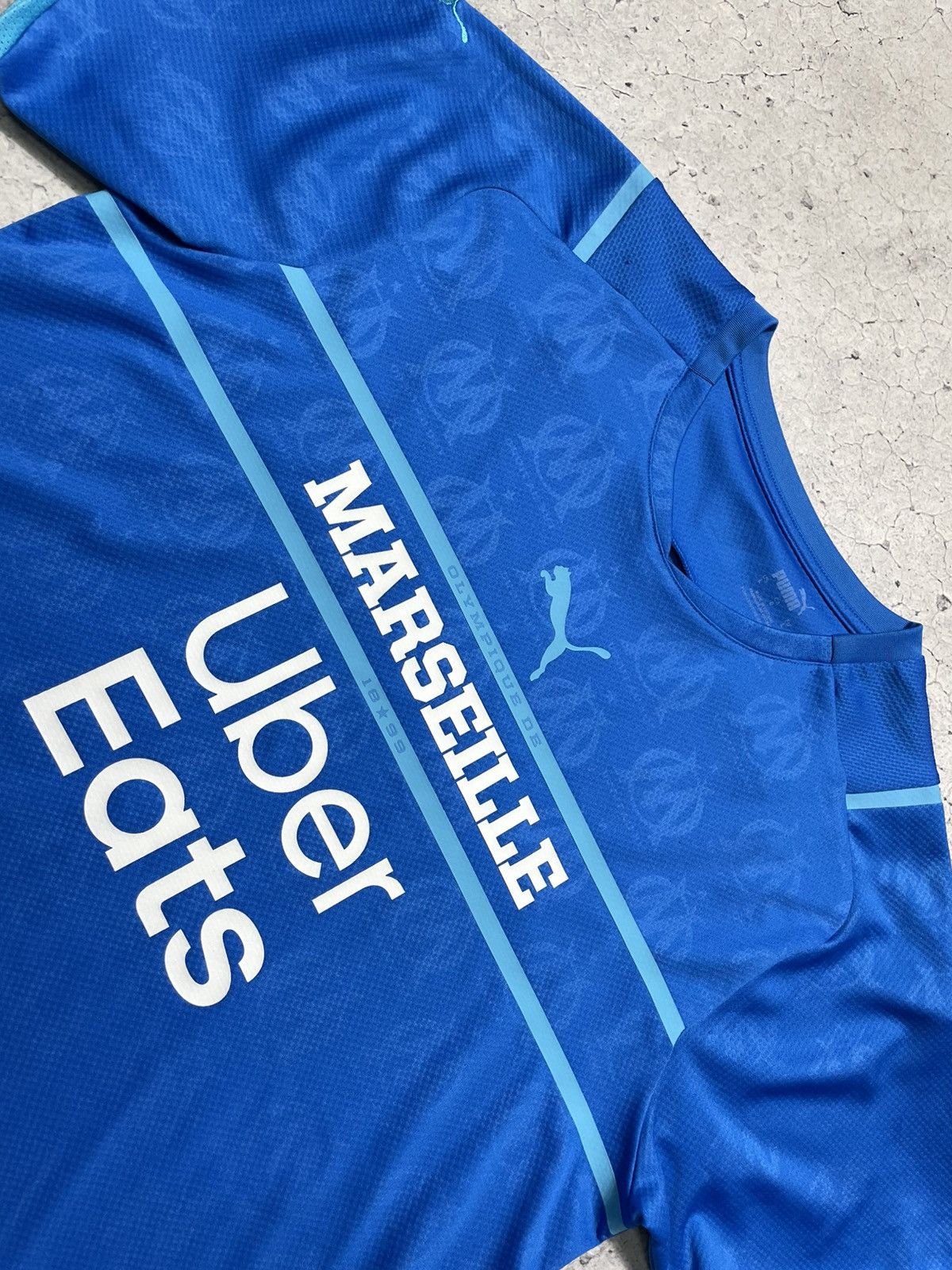 Puma Puma FC Marseille Olympique Y2K Soccer Jersey Big Logo Size US L / EU 52-54 / 3 - 7 Thumbnail