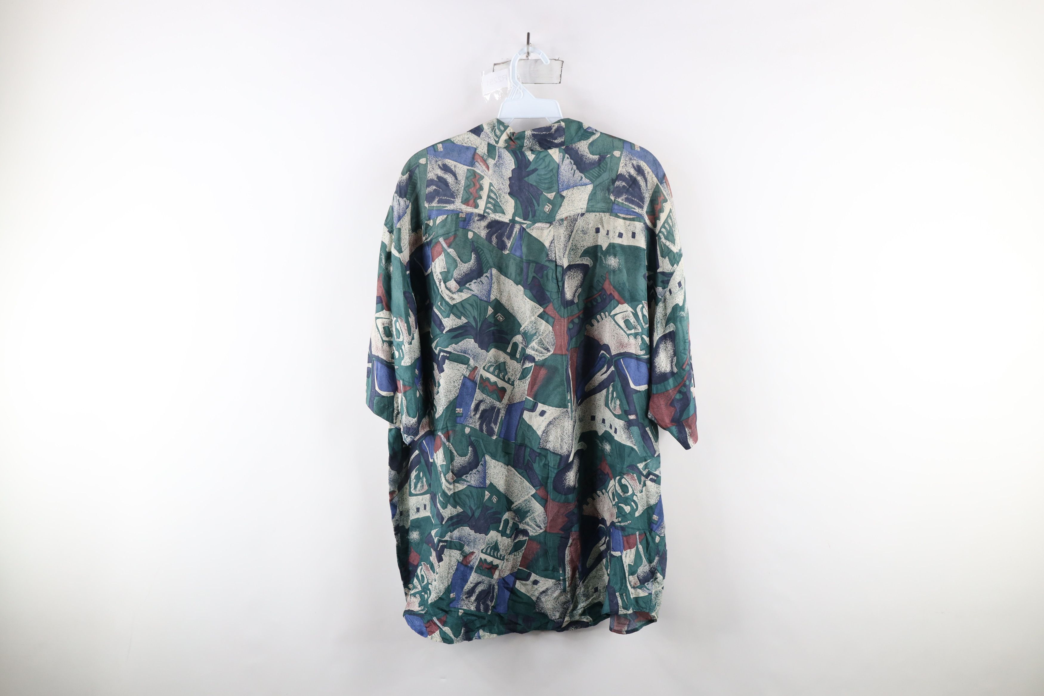 Vintage Vintage 90s Streetwear Baggy Fit Short Sleeve Button Shirt Size US L / EU 52-54 / 3 - 11 Thumbnail