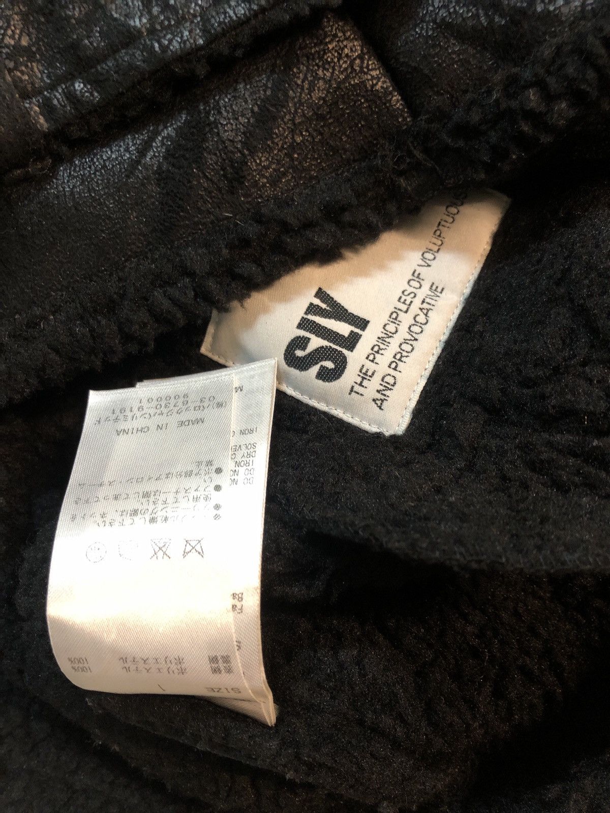Japanese Brand Shearling Punks Jacket SLY Nice Black Size US S / EU 44-46 / 1 - 8 Thumbnail