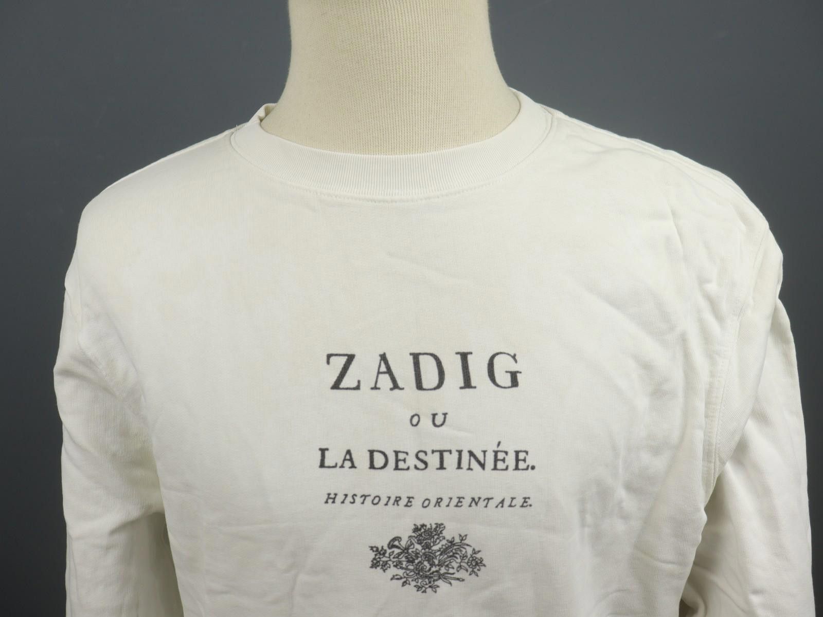 Zadig & Voltaire Zadig & Voltaire White Graphic Pullover Sweatshirt Size M / US 6-8 / IT 42-44 - 2 Thumbnail