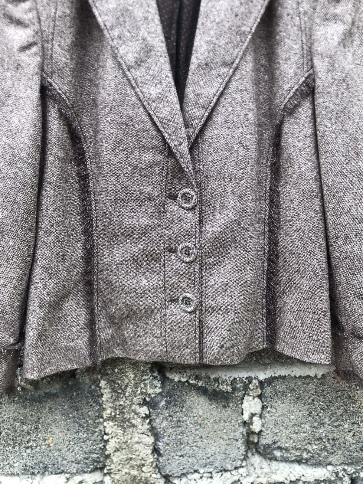 Les Copains 💥Luxury Les Copains Leather Collar Jacket Size M / US 6-8 / IT 42-44 - 5 Thumbnail