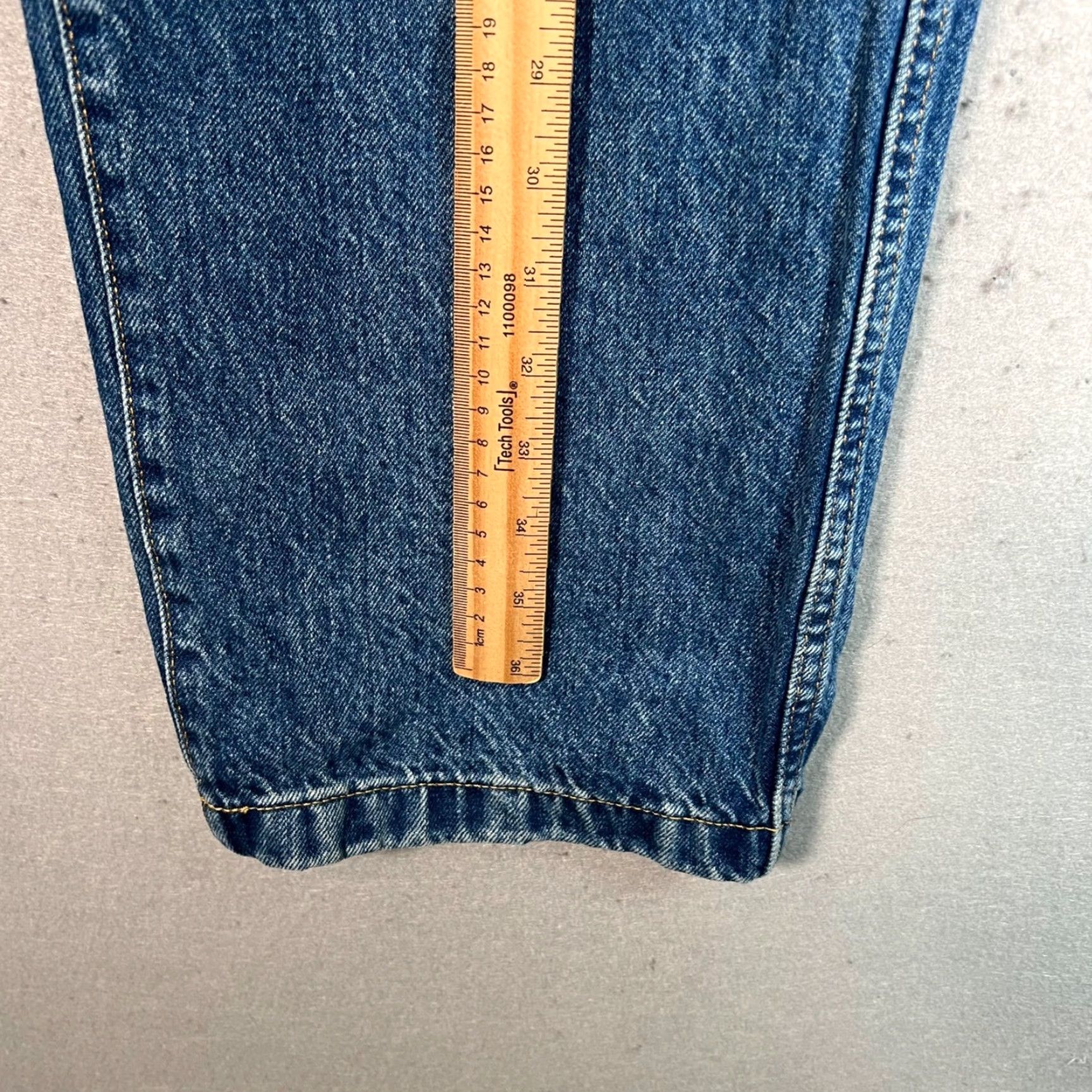 Everlane VINTAGE Everlane Women's High-Waisted Straight Leg Denim Jeans 32x27 Blue Cotton Size 24" / US 00 / IT 34 - 7 Thumbnail