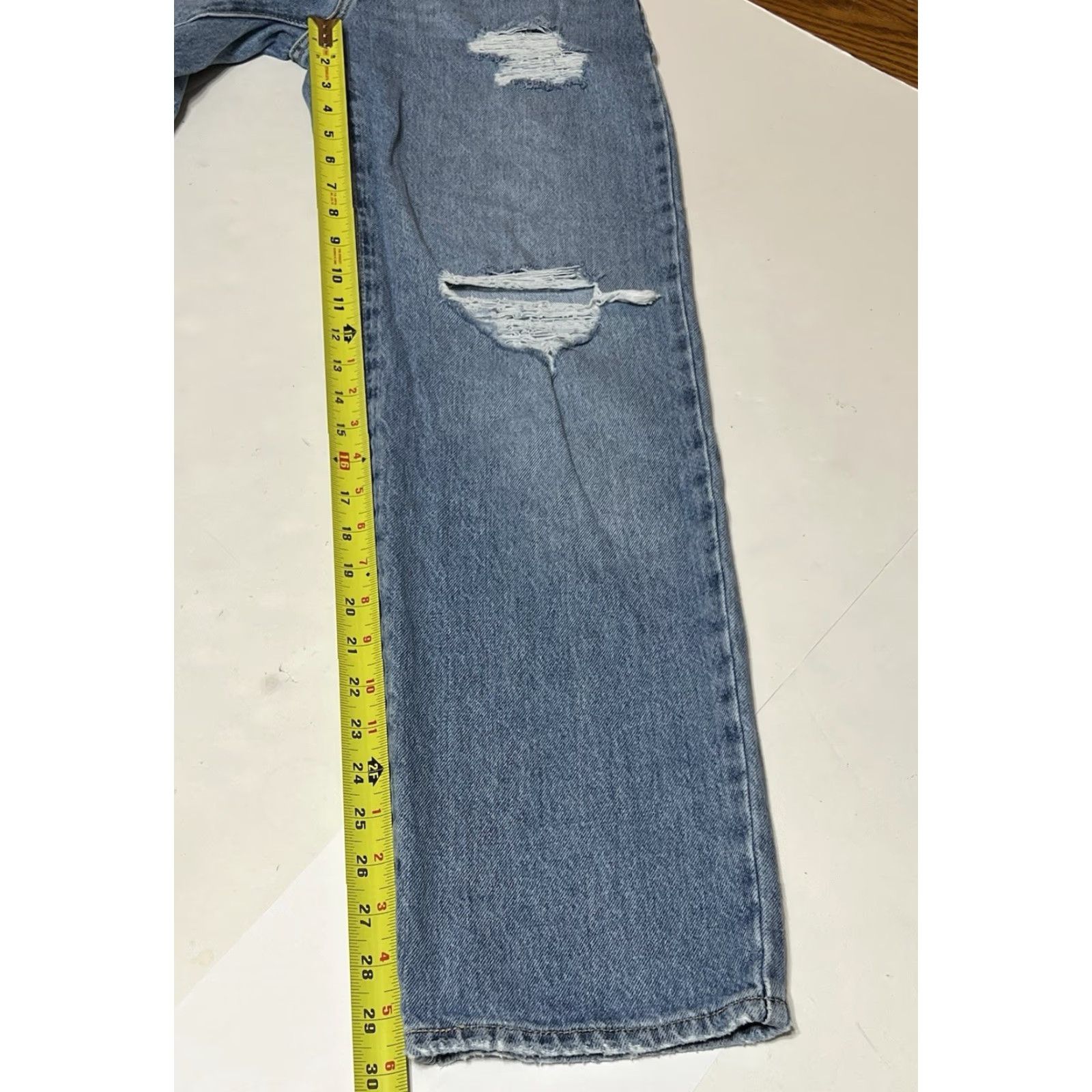 Levi's Levi's Jeans Women Baggy 94 27x30 Blue Denim Straight Leg Relaxed Fit 5-Pocket Zipper Button Vintage? No Size 27" / US 4 / IT 40 - 5 Thumbnail