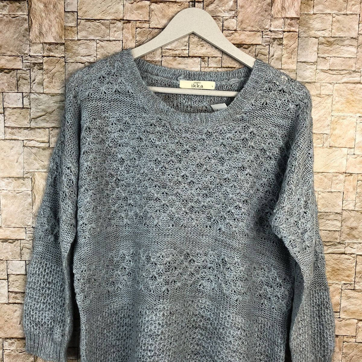 Homespun Knitwear × Japanese Brand × Vintage Ikka Blue Knitwear vintage japan #A866 Size L / US 10 / IT 46 - 5 Thumbnail