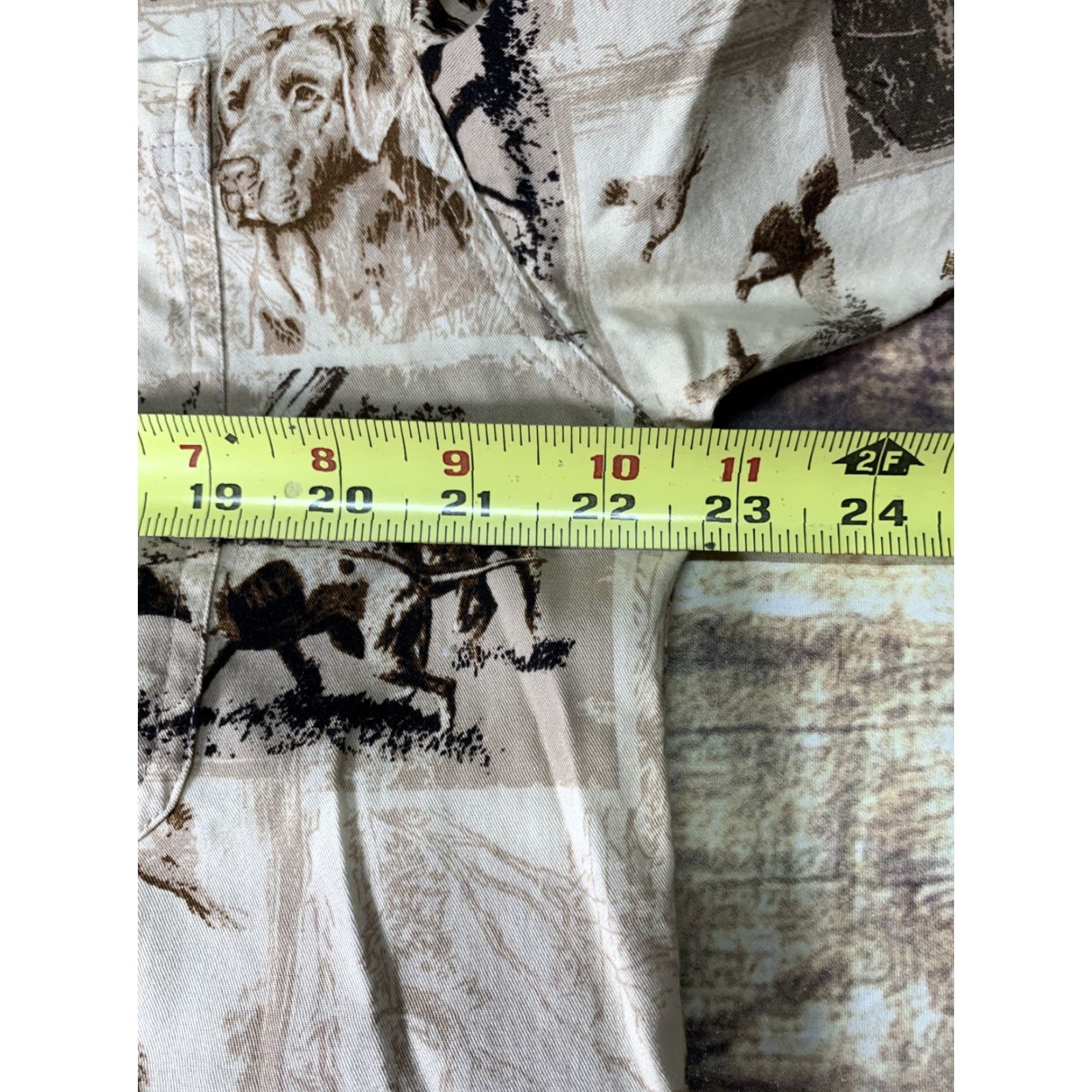 Vintage Bit & Bridle Western Shirt Long Sleeve Size M Dog Bird Hunting Retriever Pointer Button-Up Pockets Brown Men's Regular Collared Size US M / EU 48-50 / 2 - 5 Thumbnail