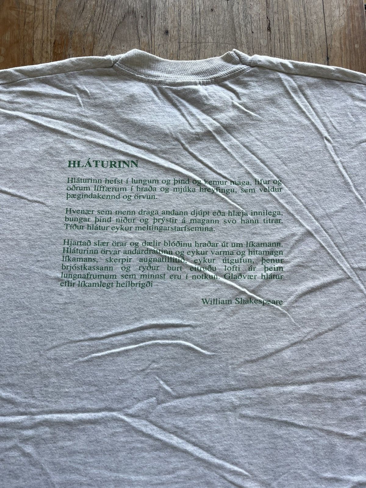 Vintage Vintage William Shakespeare HLATURINN 90’s T-shirt Size US XL / EU 56 / 4 - 5 Thumbnail
