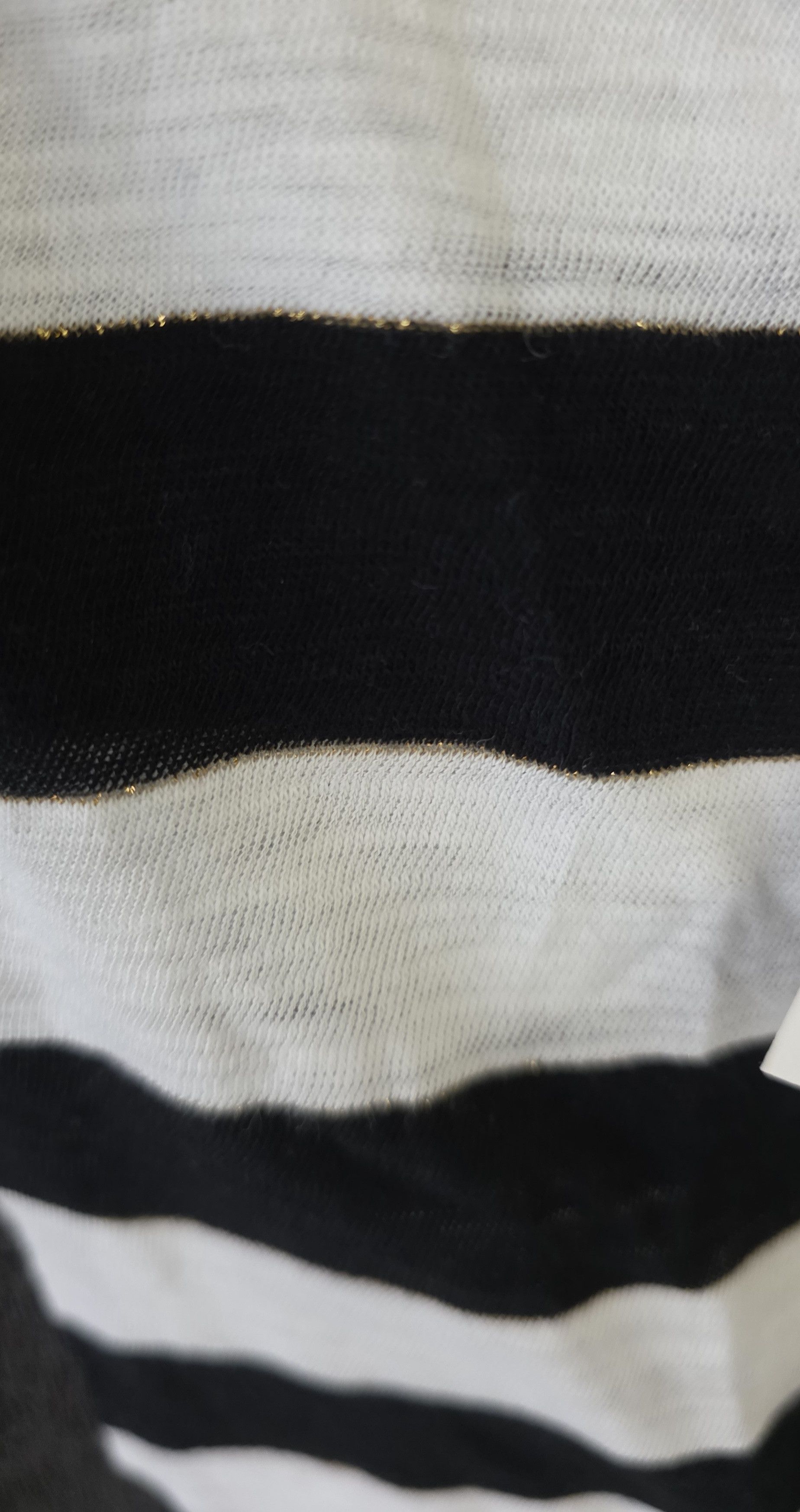 Gap NWT Baby GAP Girl's Black White Gold Stripe Tank 12-18 Mo Size ONE SIZE - 4 Thumbnail