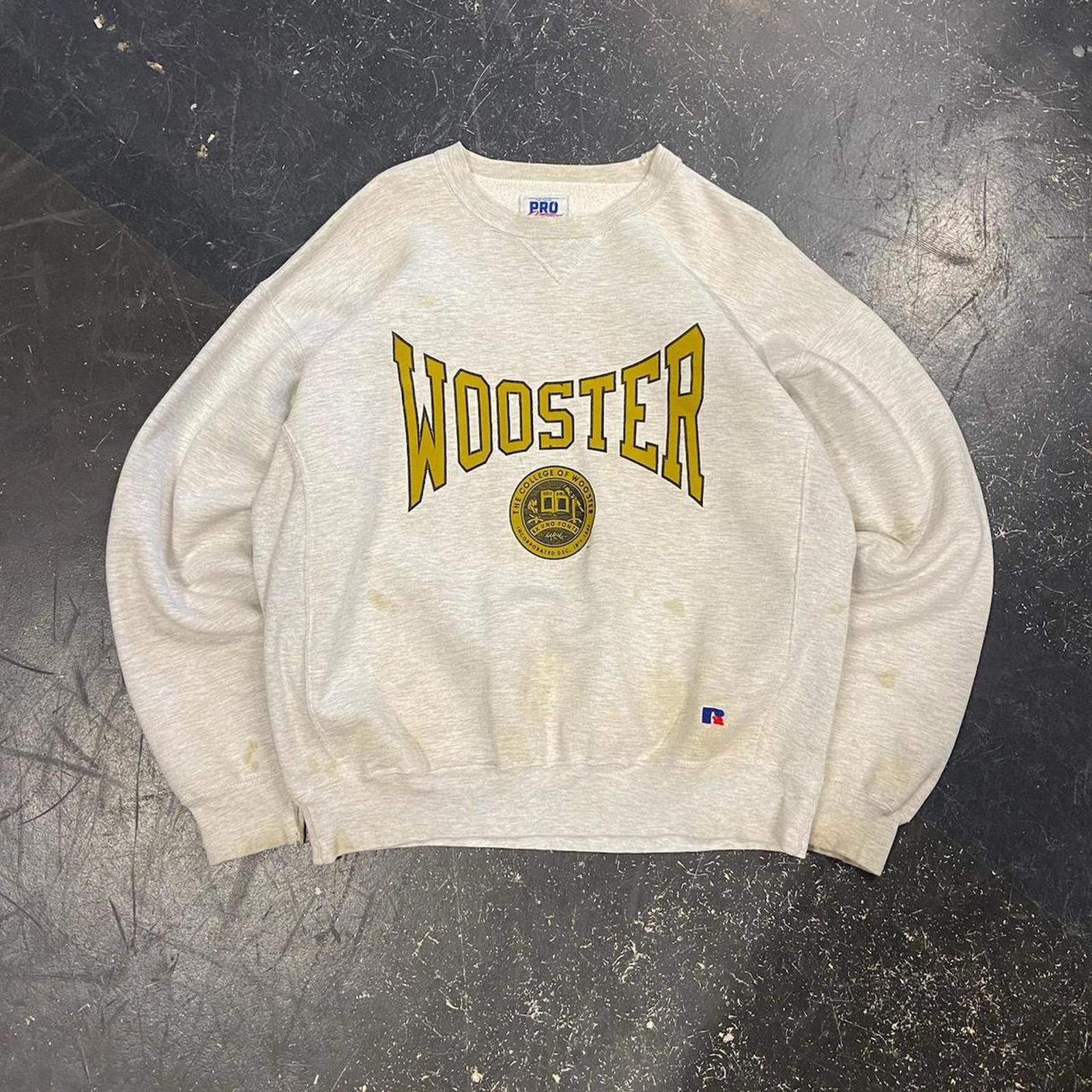 Russell Athletic 90s Russell Athletic Wooster Crewneck Size US XL / EU 56 / 4 - 1 Thumbnail