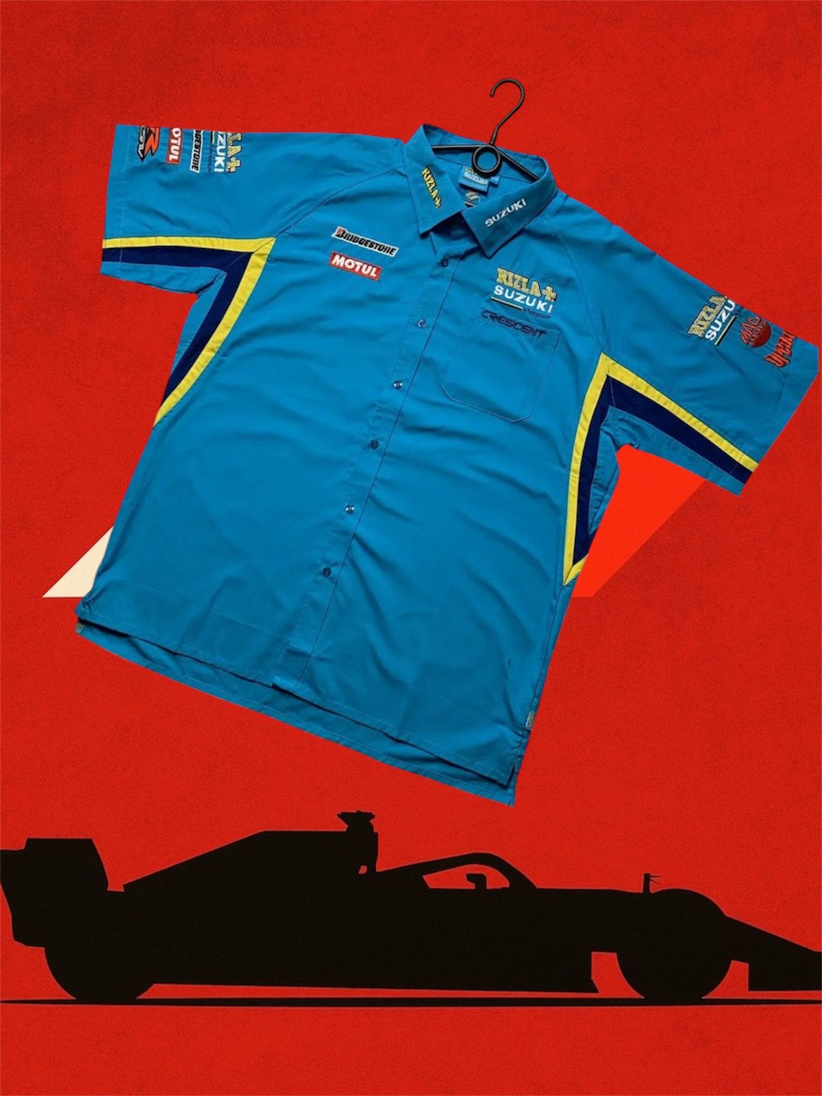 Vintage Vintage Racing Renault Suzuki shirt size XXXL rare blue Size US XXL / EU 58 / 5 - 1 Thumbnail