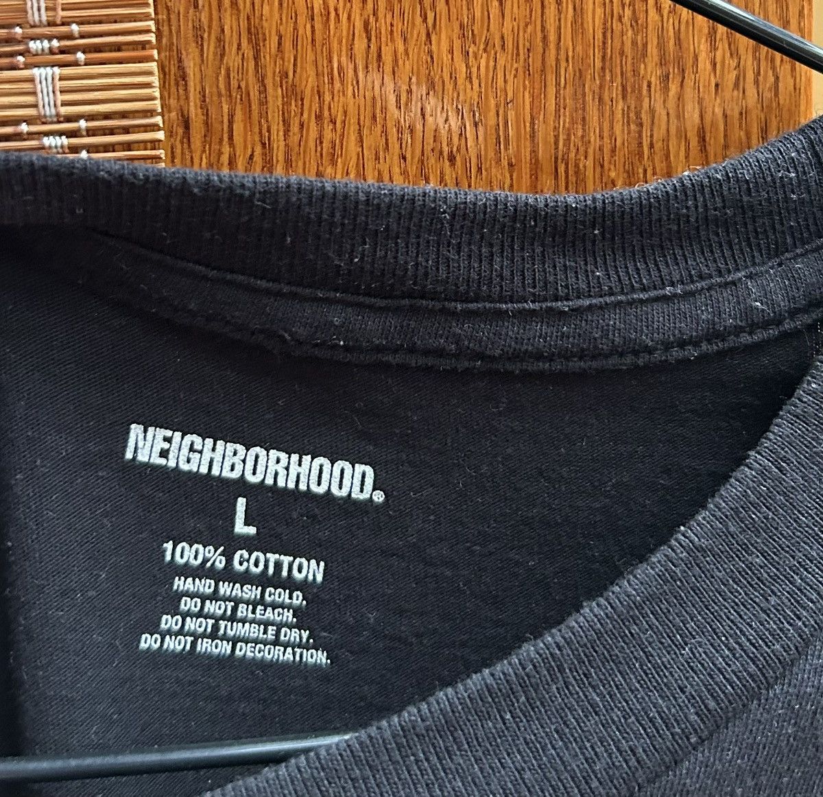 Neighborhood Neighborhood AW2022 Black Graphic Print T-Shirt Size US L / EU 52-54 / 3 - 6 Thumbnail